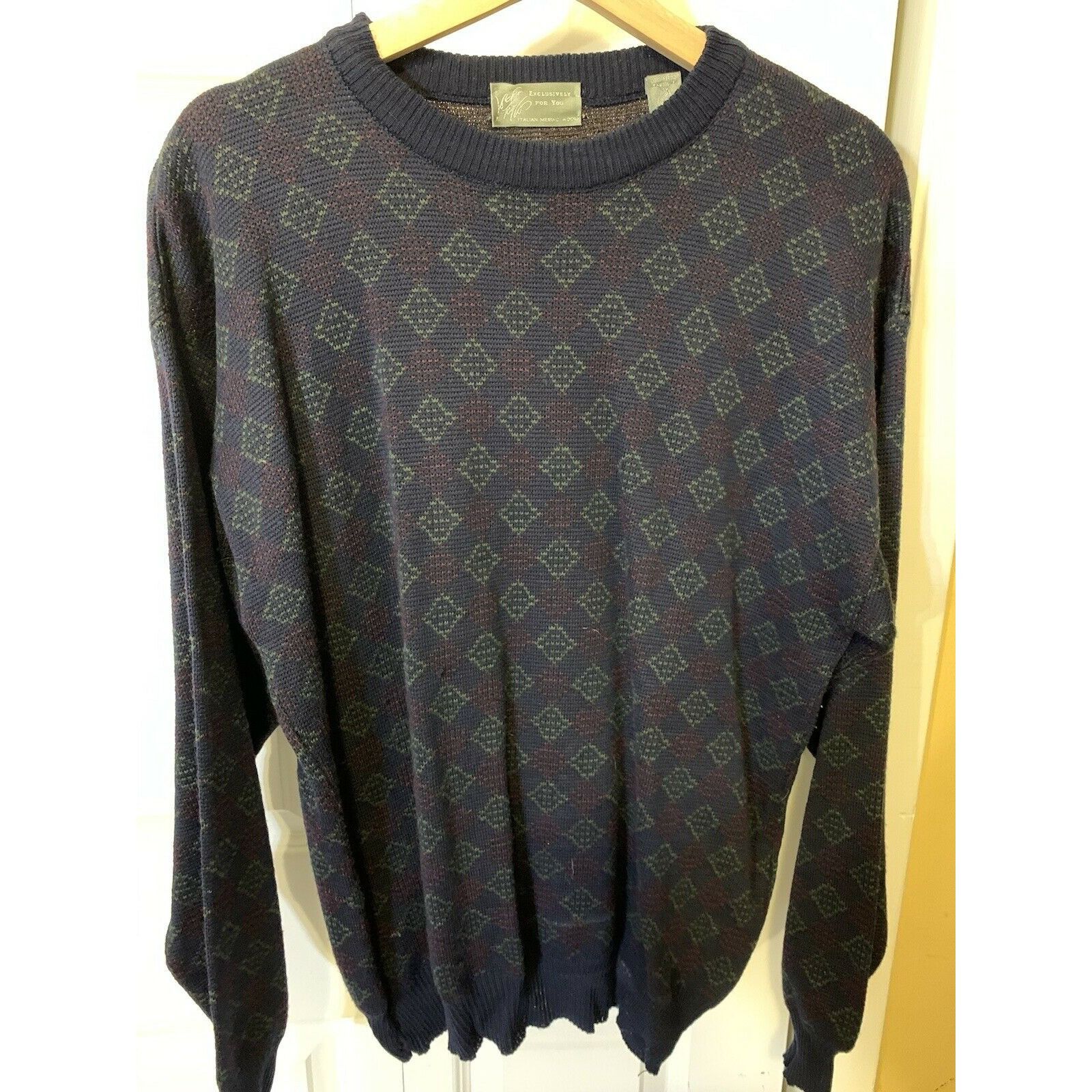 Lord & Taylor Lord & Taylor Exclusively For You Italian Merino Wool Button Size US M / EU 48-50 / 2 - 1 Thumbnail