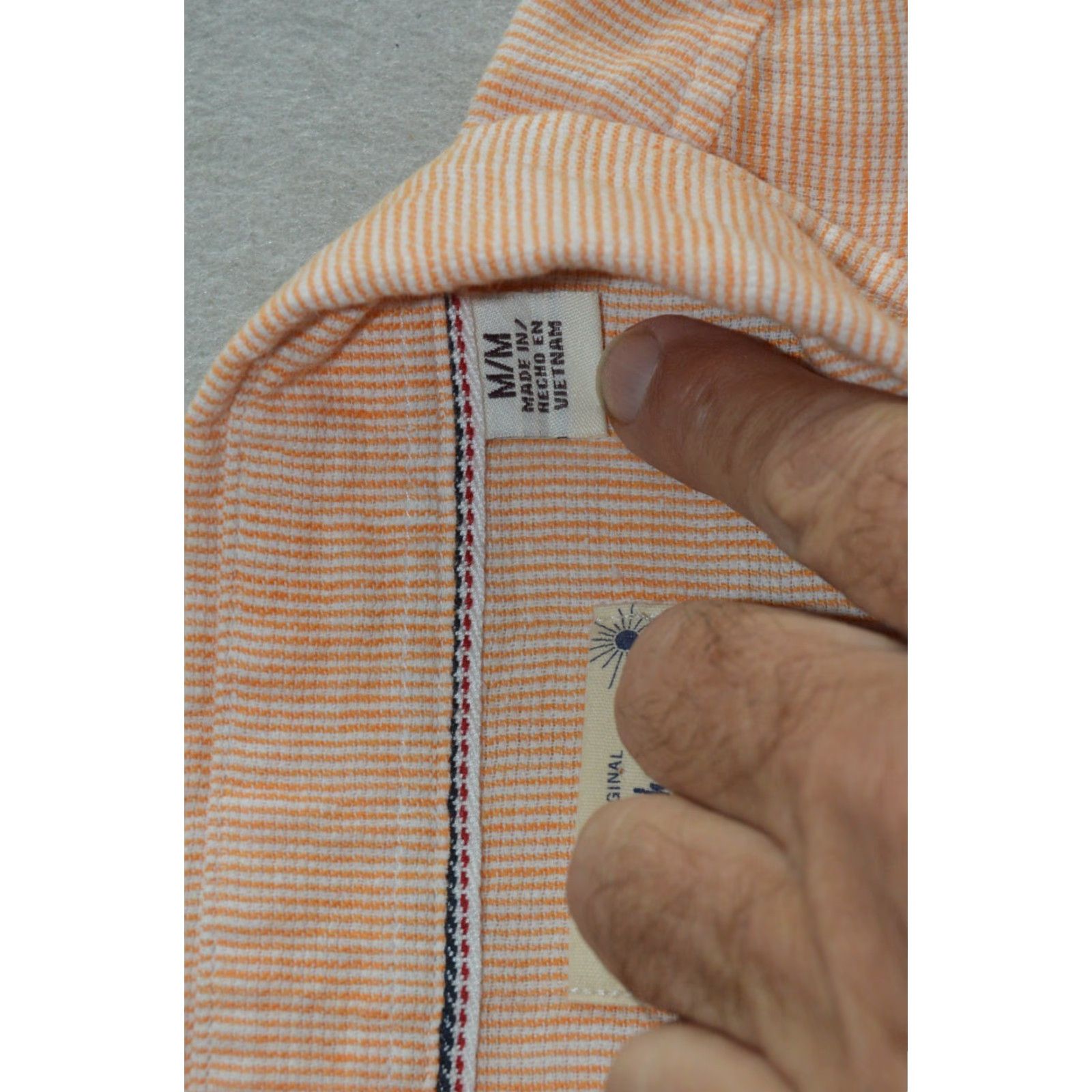 Weatherproof Weatherproof Shirt Mens Button-Up Casual Orange Linen Blend Short Sleeve Modern Comforts Size US M / EU 48-50 / 2 - 4 Thumbnail