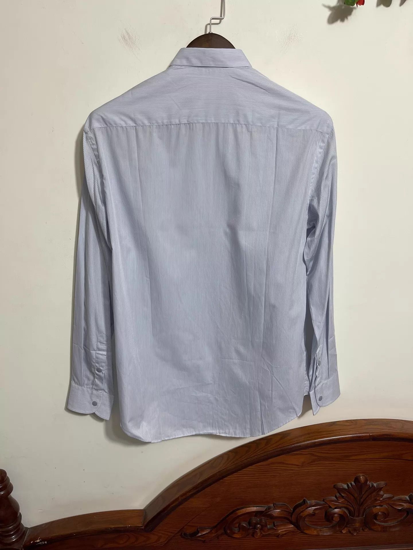 Giorgio Armani Giorgio Armani Slim 100% Cotton Long Sleeve Shirt 40 (New) Size US M / EU 48-50 / 2 - 2 Thumbnail
