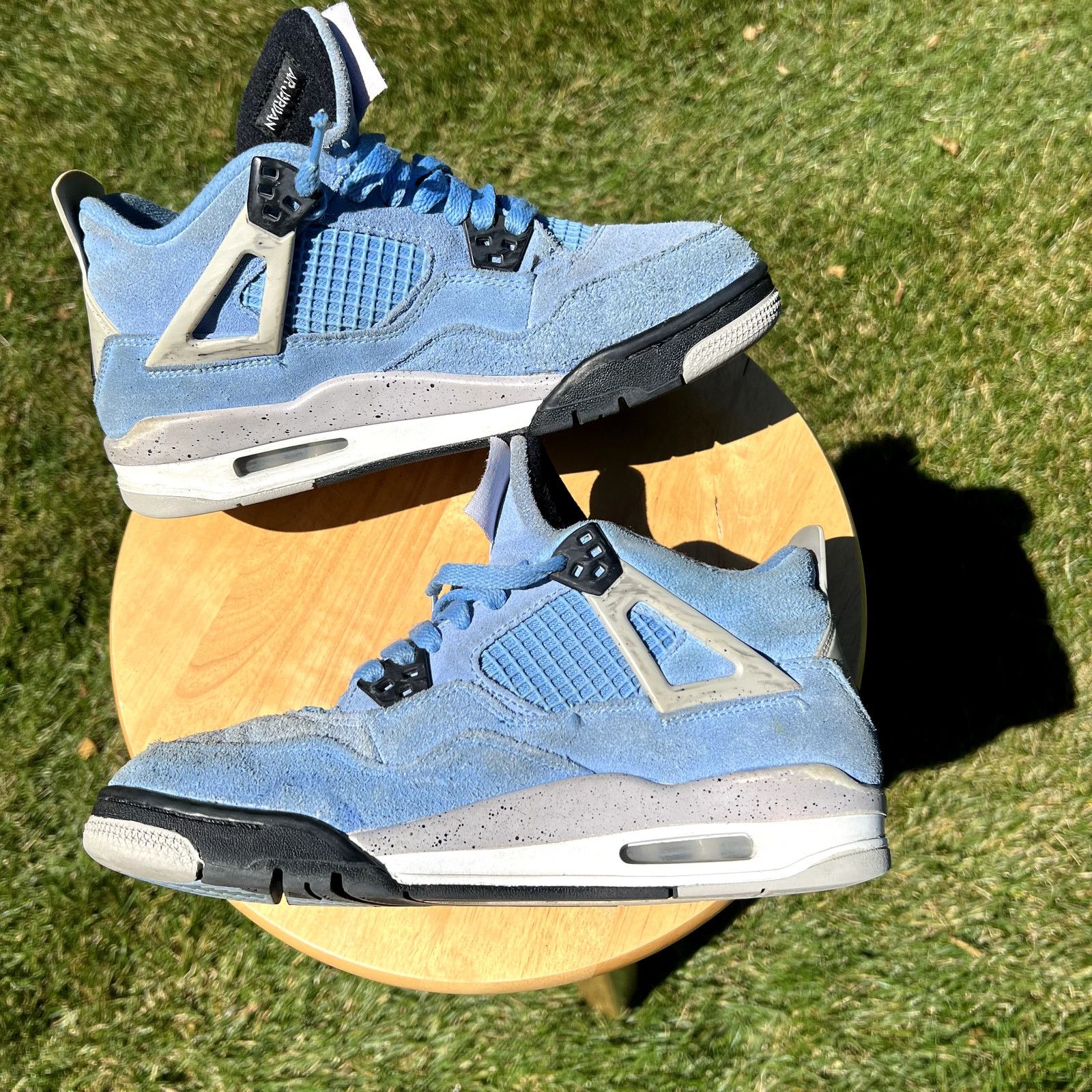 Jordan Brand × Nike Air Jordan 4 Retro GS University Blue Men's Shoes - Size 7 Size US 7 / EU 40 - 2 Thumbnail