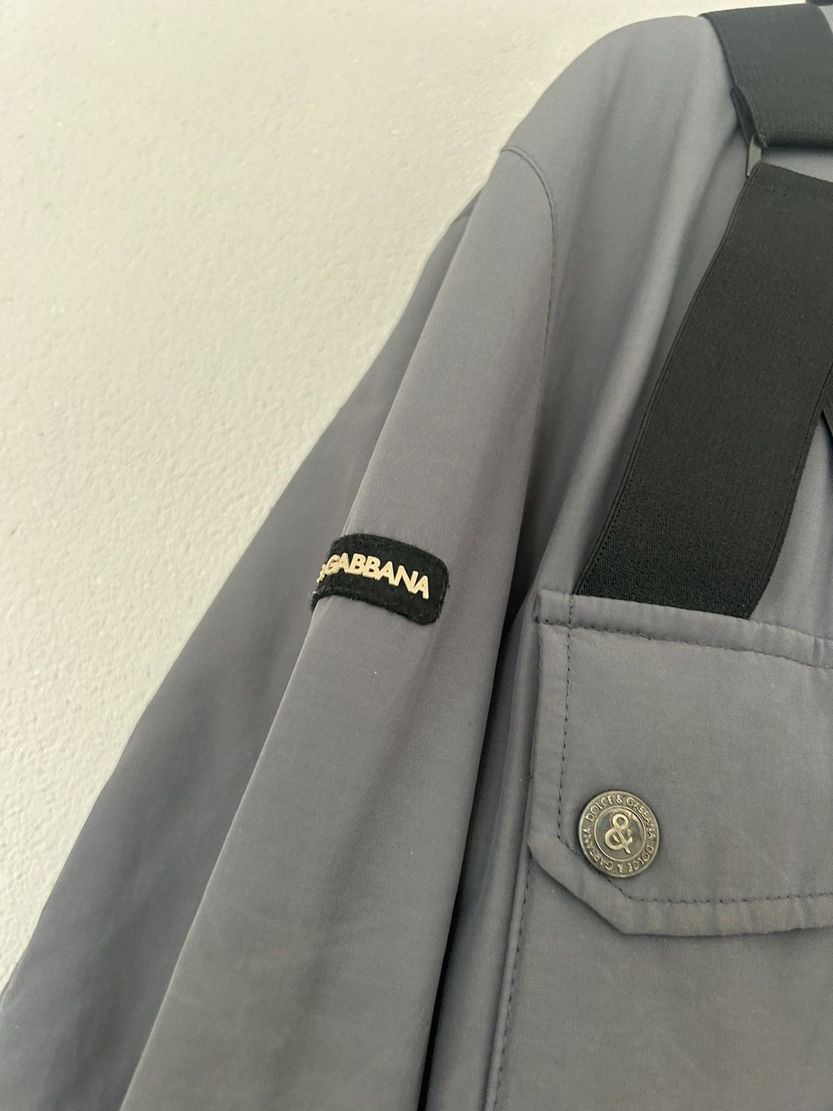 Dolce & Gabbana Grey Bondage Puffer Coat with Strap Detailing Size US M / EU 48-50 / 2 - 3 Thumbnail