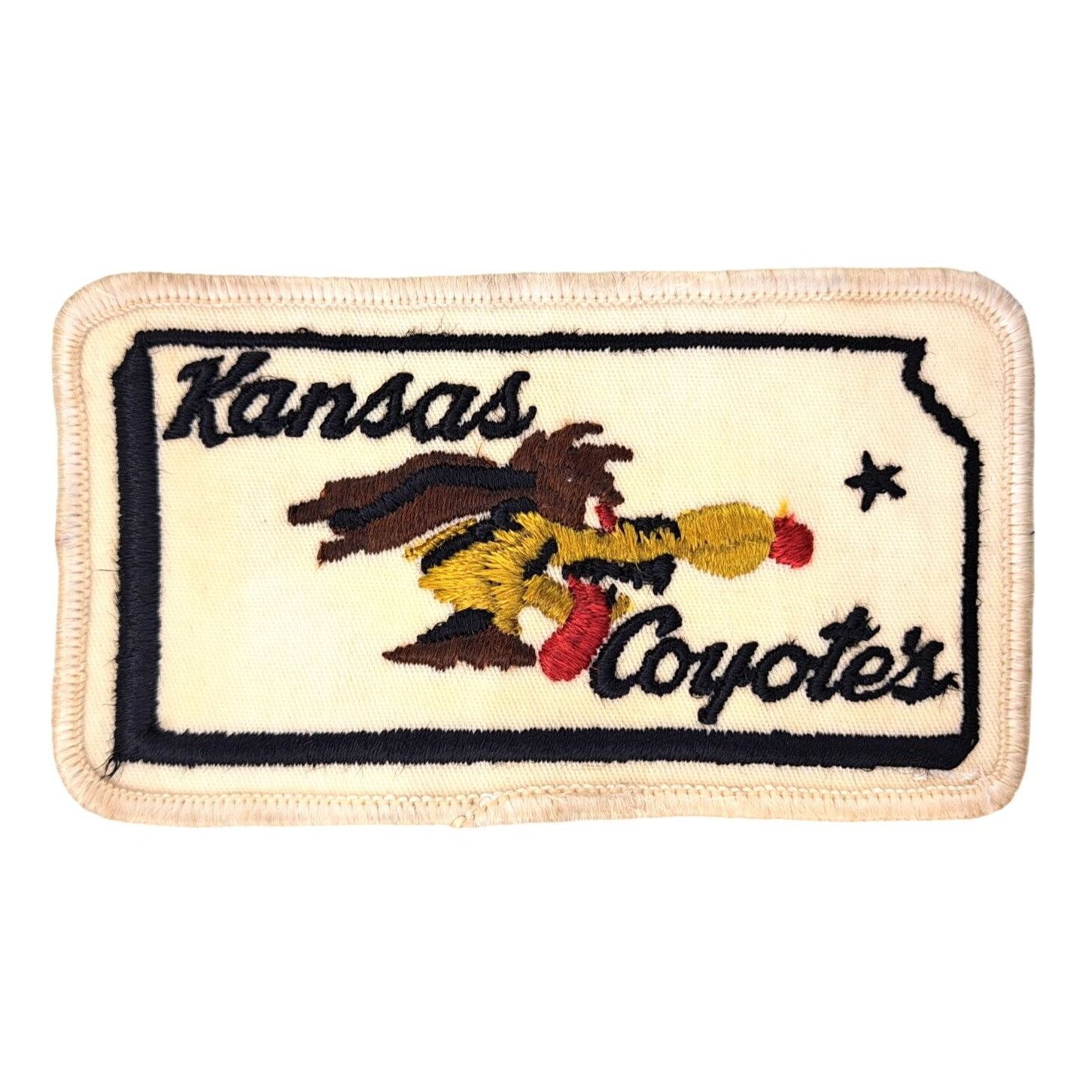 Vintage Vintage Kansas Coyotes Embroidered Patch Air National Guard Size ONE SIZE - 3 Thumbnail