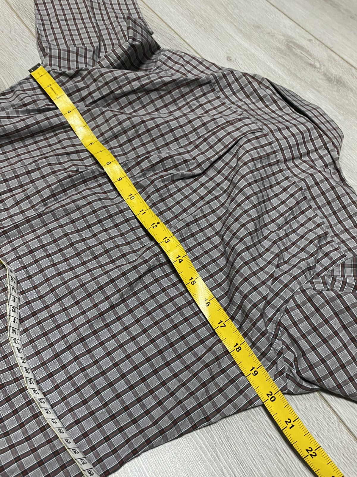 Gucci Gucci check shirt buttons up slim S-M Size US S / EU 44-46 / 1 - 8 Thumbnail