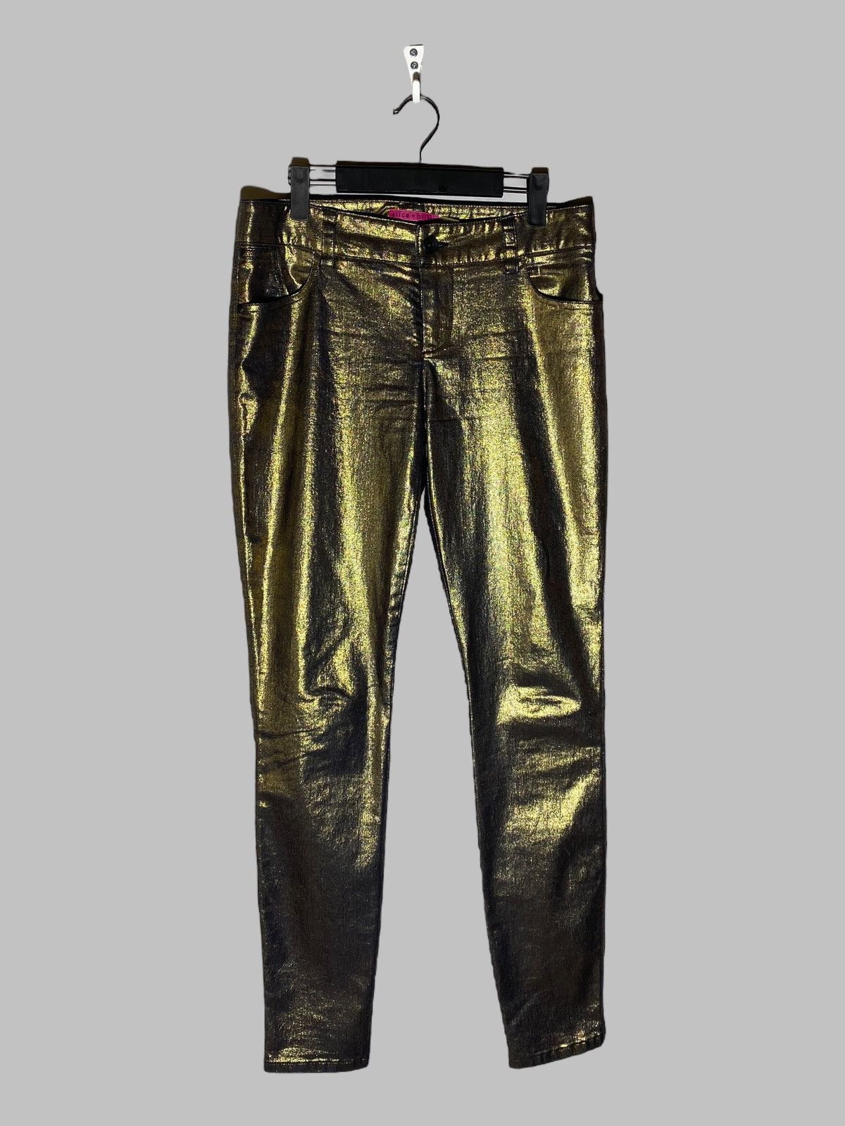 Alice + Olivia Alice + Olivia Shimmer Gold Women’s Pants Made In USA Size 30" / US 8 / IT 44 - 1 Thumbnail