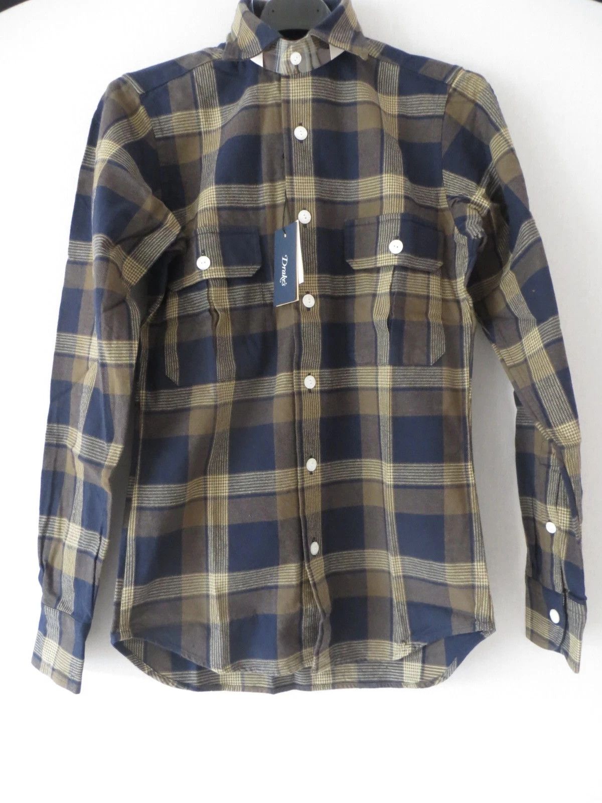 Drake's CHECKED SHIRT SIZE XS Size US XS / EU 42 / 0 - 1 Thumbnail