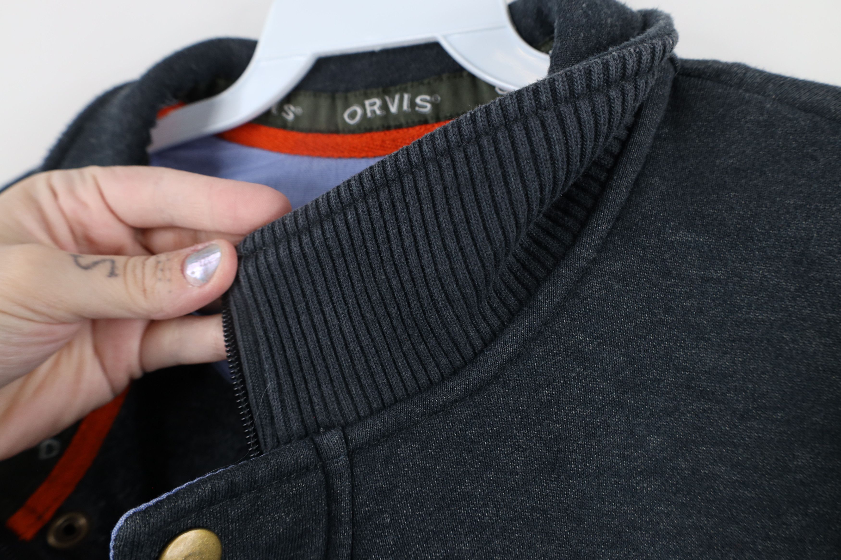 Orvis Vintage Orvis Blank Half Zip Heavyweight Pullover Sweatshirt Size US L / EU 52-54 / 3 - 6 Thumbnail