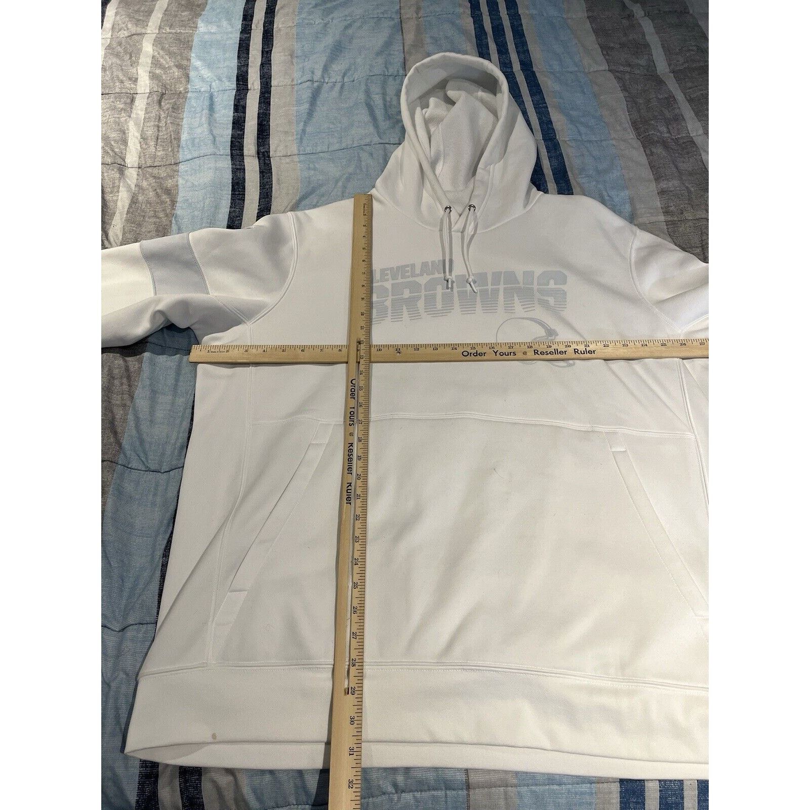 Nike Nike dri fit nfl mens 2XL Cleveland Browns white hoodie Size US XXL / EU 58 / 5 - 3 Thumbnail