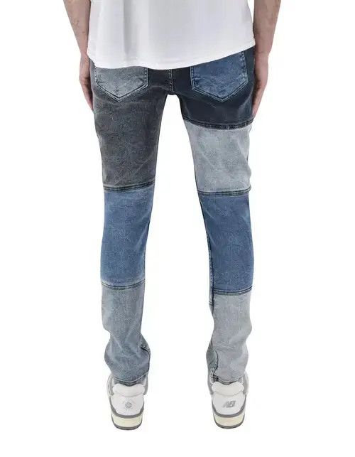 Vintage Patchwork Denim Dark Wash Size US 32 / EU 48 - 2 Thumbnail