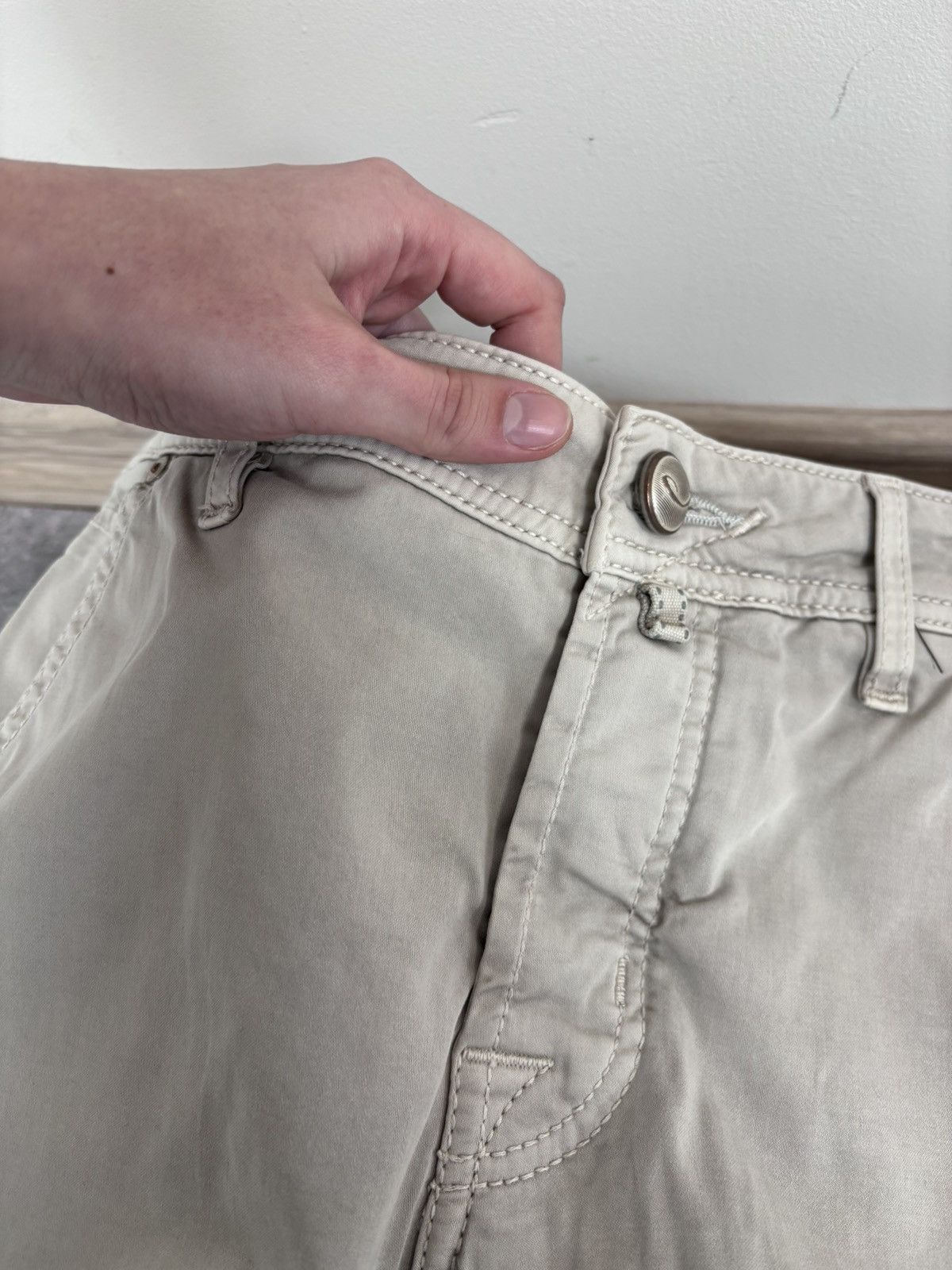 Jacob Cohen Jacob Cohen J613 Comf Vintage Men’s Beige Jeans Pants Size US 30 / EU 46 - 9 Thumbnail