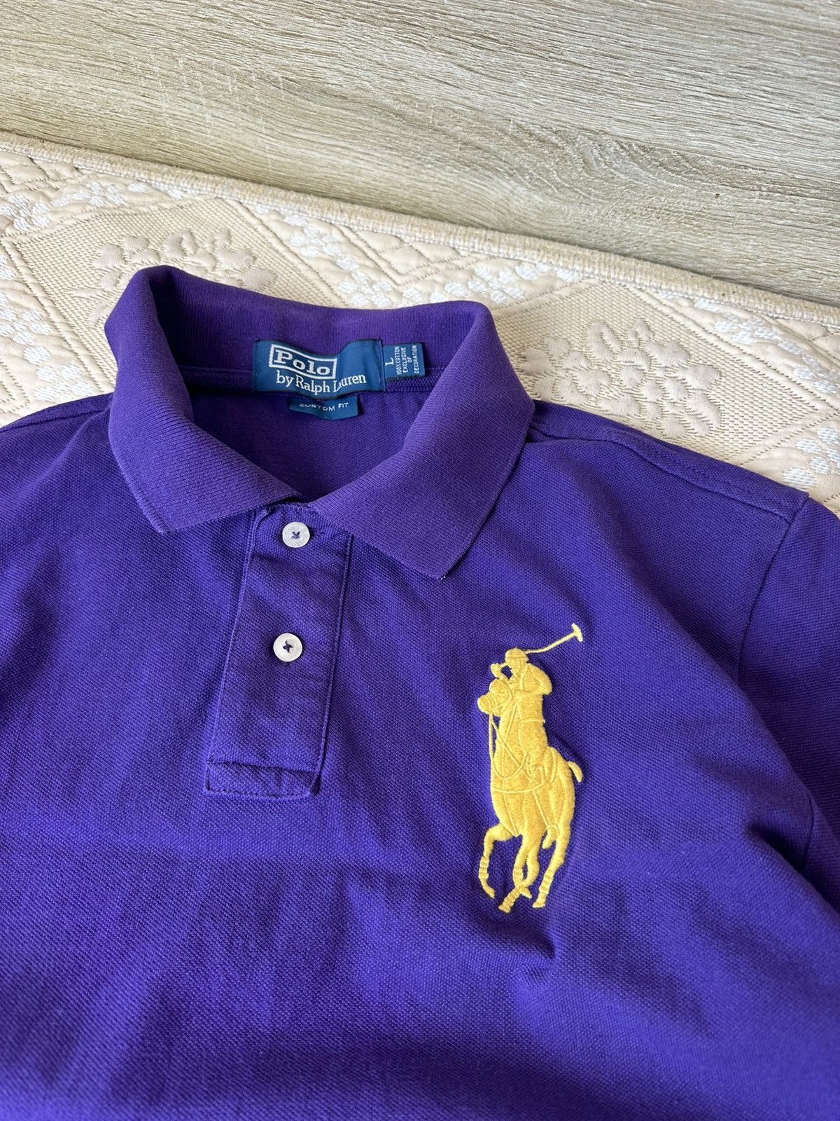 Polo Ralph Lauren 🔥 Ralph Lauren Vintage Big Pony Logo Polo T Shirt Club Size US L / EU 52-54 / 3 - 2 Thumbnail
