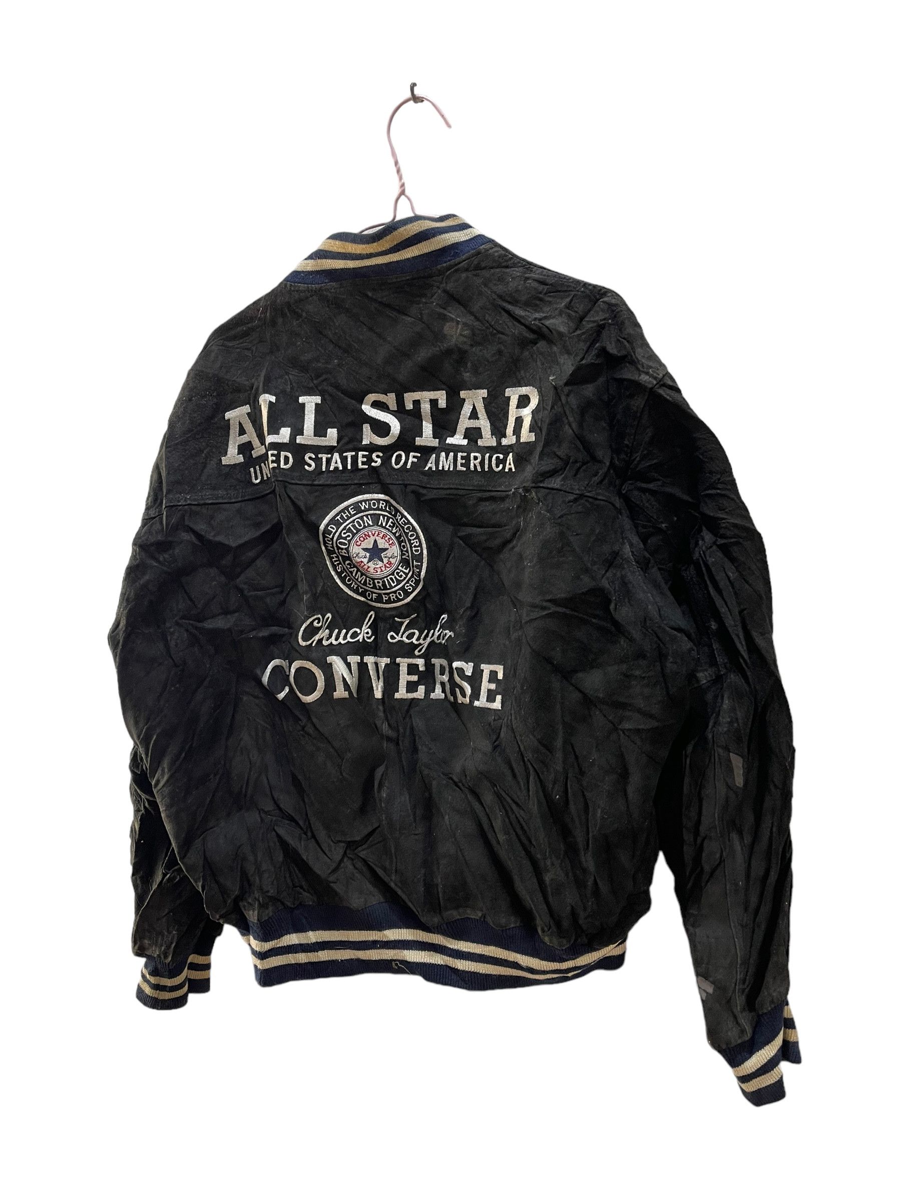 Converse Vintage Converse Chuck Taylor Pig Leather Varsity Jacket Size US M / EU 48-50 / 2 - 6 Thumbnail