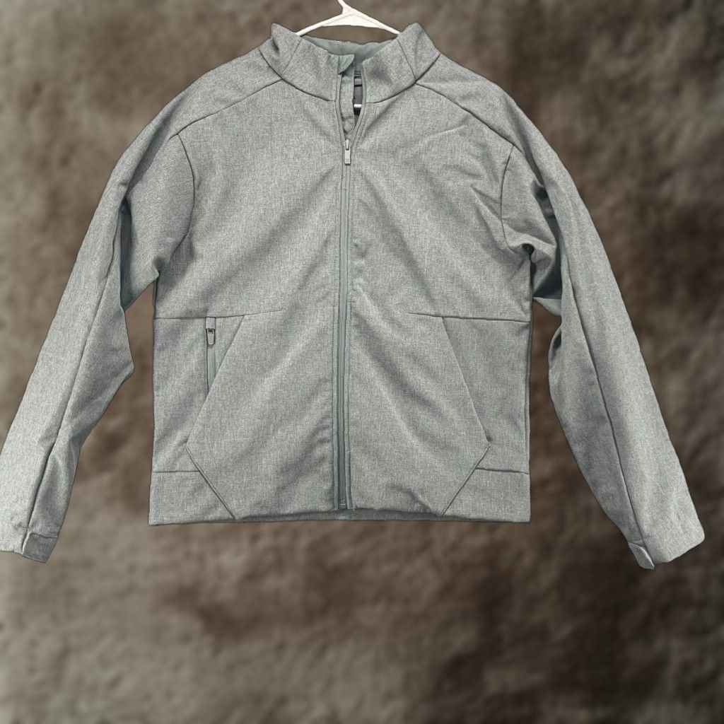 Vintage All In Motion Jacket Mens Medium Gray Full Zip Performance Active Fleece Pocket Size US M / EU 48-50 / 2 - 1 Thumbnail