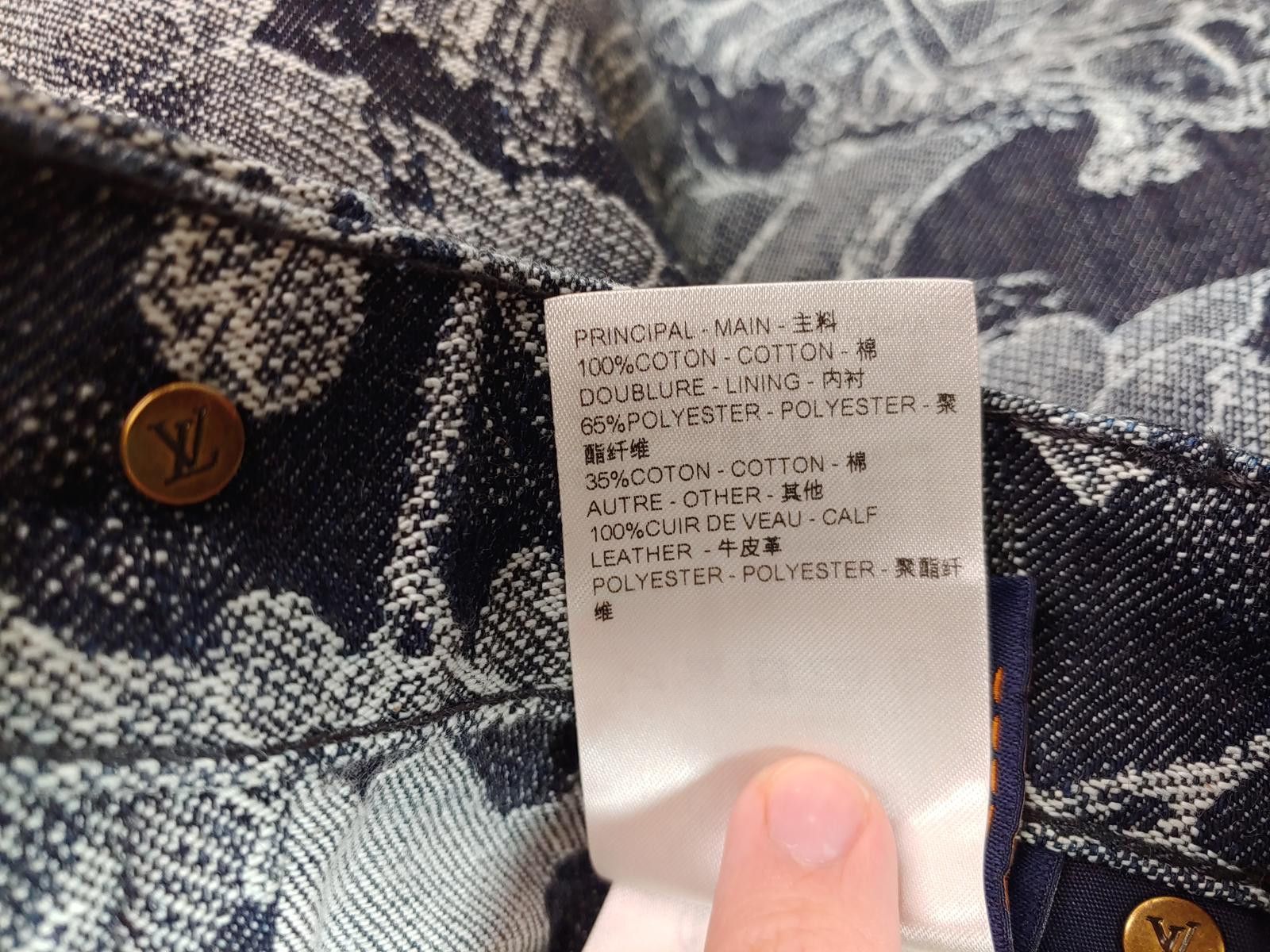 Louis Vuitton Louis Vuitton LV Waves Floral Jacquard Denim Shorts in Blue Size US 36 / EU 52 - 10 Thumbnail