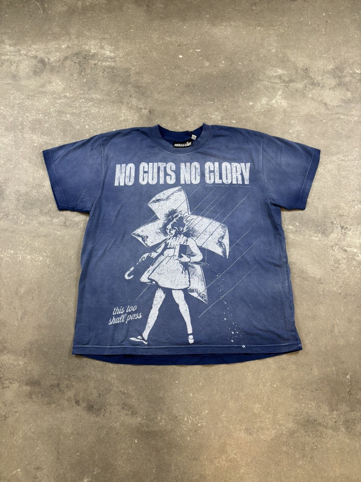 HELLSTAR Hellstar Carry Your Cross T-Shirt, Blue Size US XS / EU 42 / 0 - 1 Thumbnail