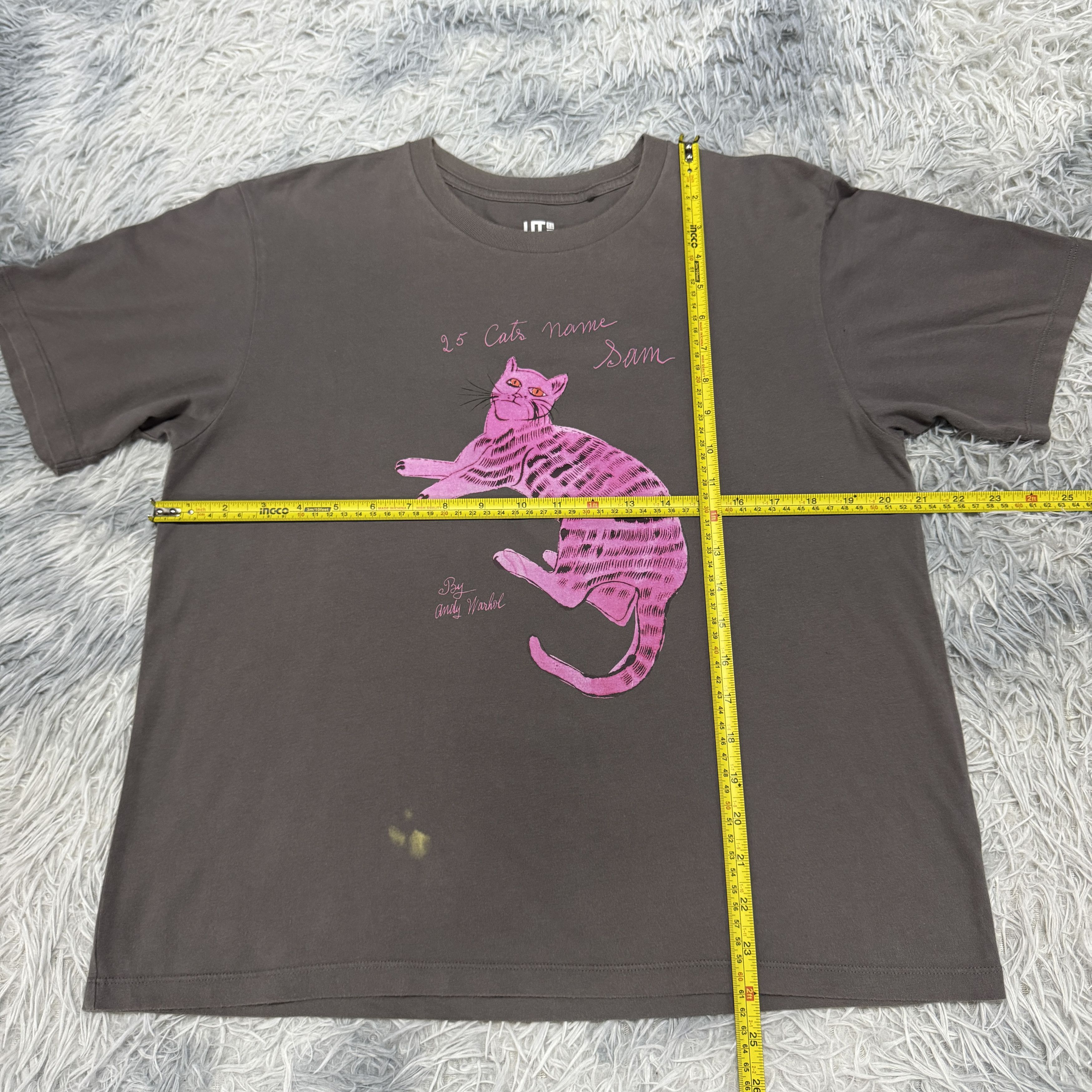 Andy Warhol × Uniqlo Vintage Andy Warhol x Uniqlo 25 Cats Sunfaded Defect Tshirt Size US L / EU 52-54 / 3 - 10 Thumbnail