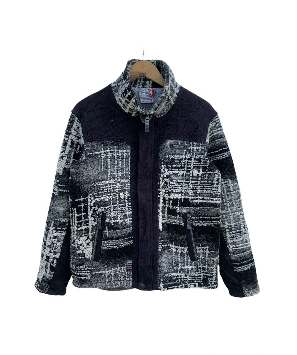 Vintage Black Yak Fleece Sherpa Fullziper Jacket