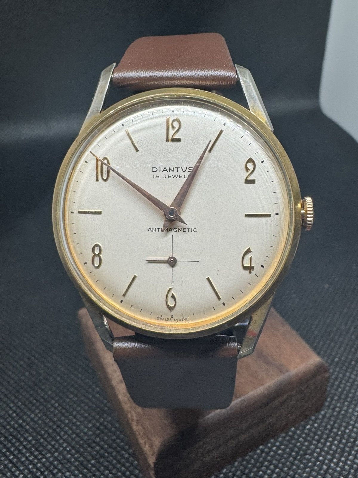 Vintage Men's Vintage Diantus 15 Jewels watch cal EB 1197 c1950s Size ONE SIZE - 4 Thumbnail