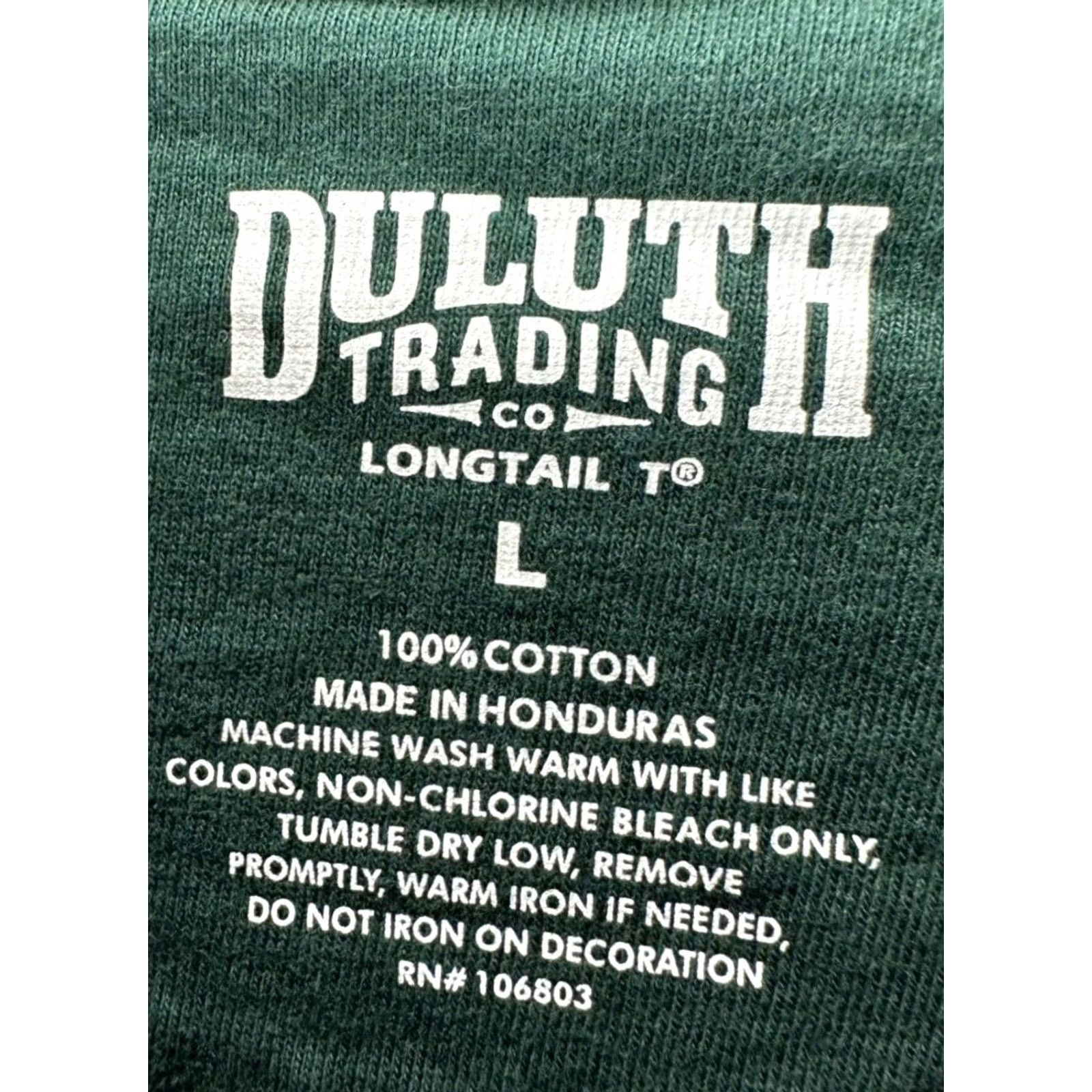 Duluth Trading Company Duluth Trading Co Shirt Mens Large Green Graphic Print T-Shirt Short Sleeve NEW Size US L / EU 52-54 / 3 - 4 Thumbnail