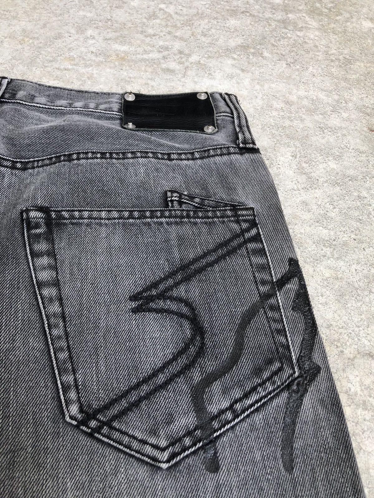 semanticdesign Japanese Semantic Design Flared Jeans Distressed Jeans Size US 31 - 14 Thumbnail