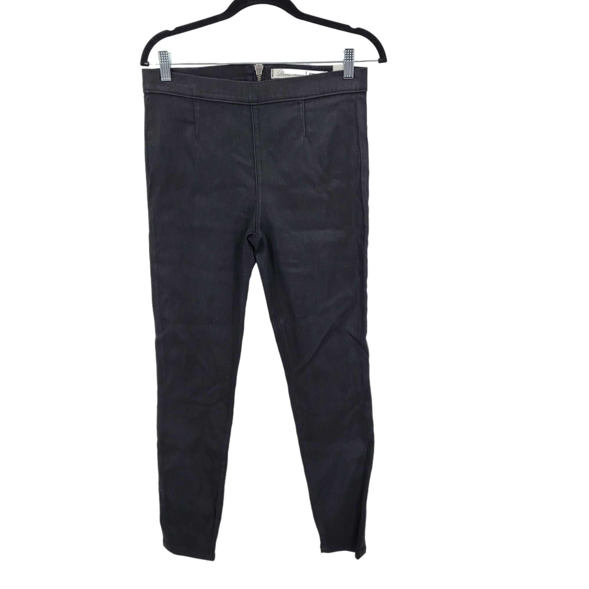 Other Lovers + Friends Denim Black Wax High Rise Skinny Jeans 30 E Size 30" / US 8 / IT 44 - 4 Thumbnail