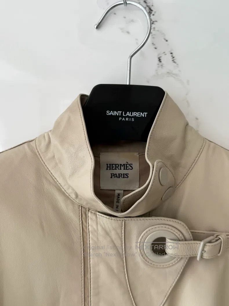 Hermes Hermes Women's Leather Windbreaker Jacket Size XS / US 0-2 / IT 36-38 - 3 Thumbnail