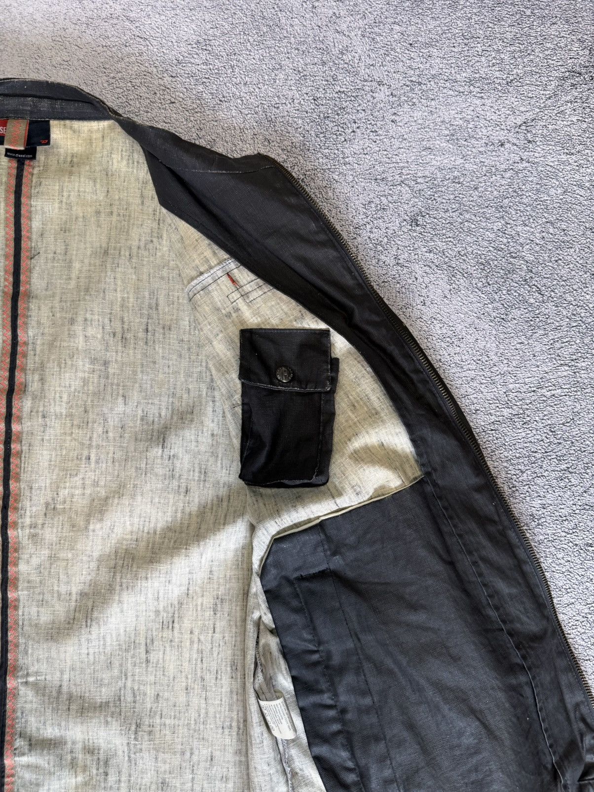Diesel Vintage Diesel "Le Speed Freak" Jacket Archive Biker Linen Size US L / EU 52-54 / 3 - 18 Thumbnail