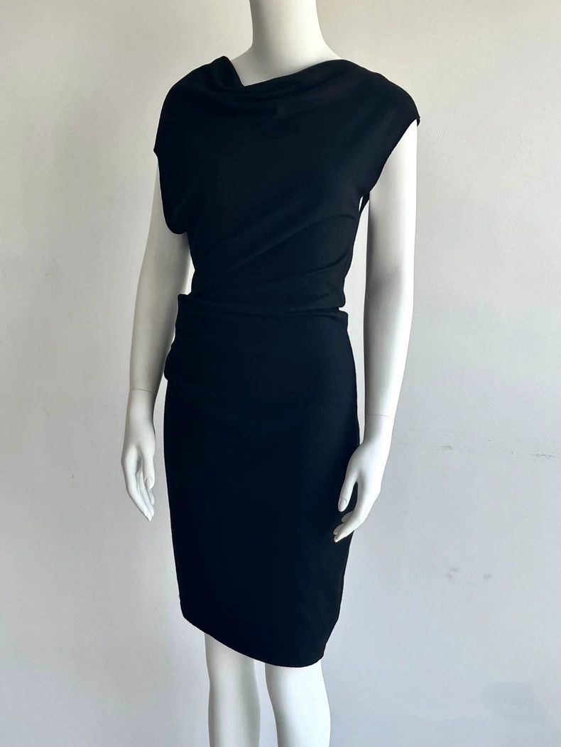 Helmut Lang HELMUT LANG Irregular knotted wool dress Size S / US 4 / IT 40 - 4 Thumbnail