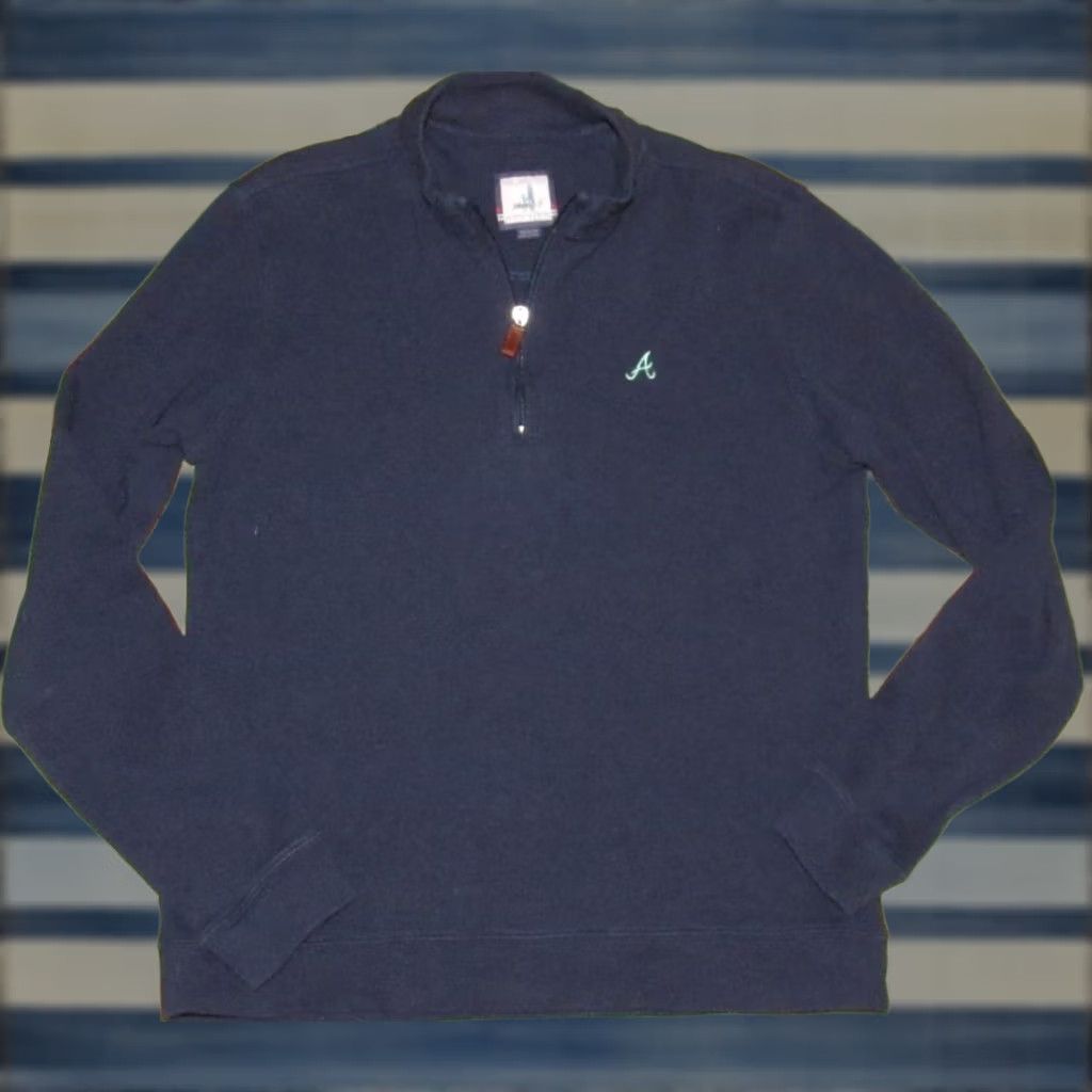 johnnie-O JOHNNIE O Womens Blue Cotton Atlanta Braves Sweater M Shirt? Size M / US 6-8 / IT 42-44 - 1 Thumbnail