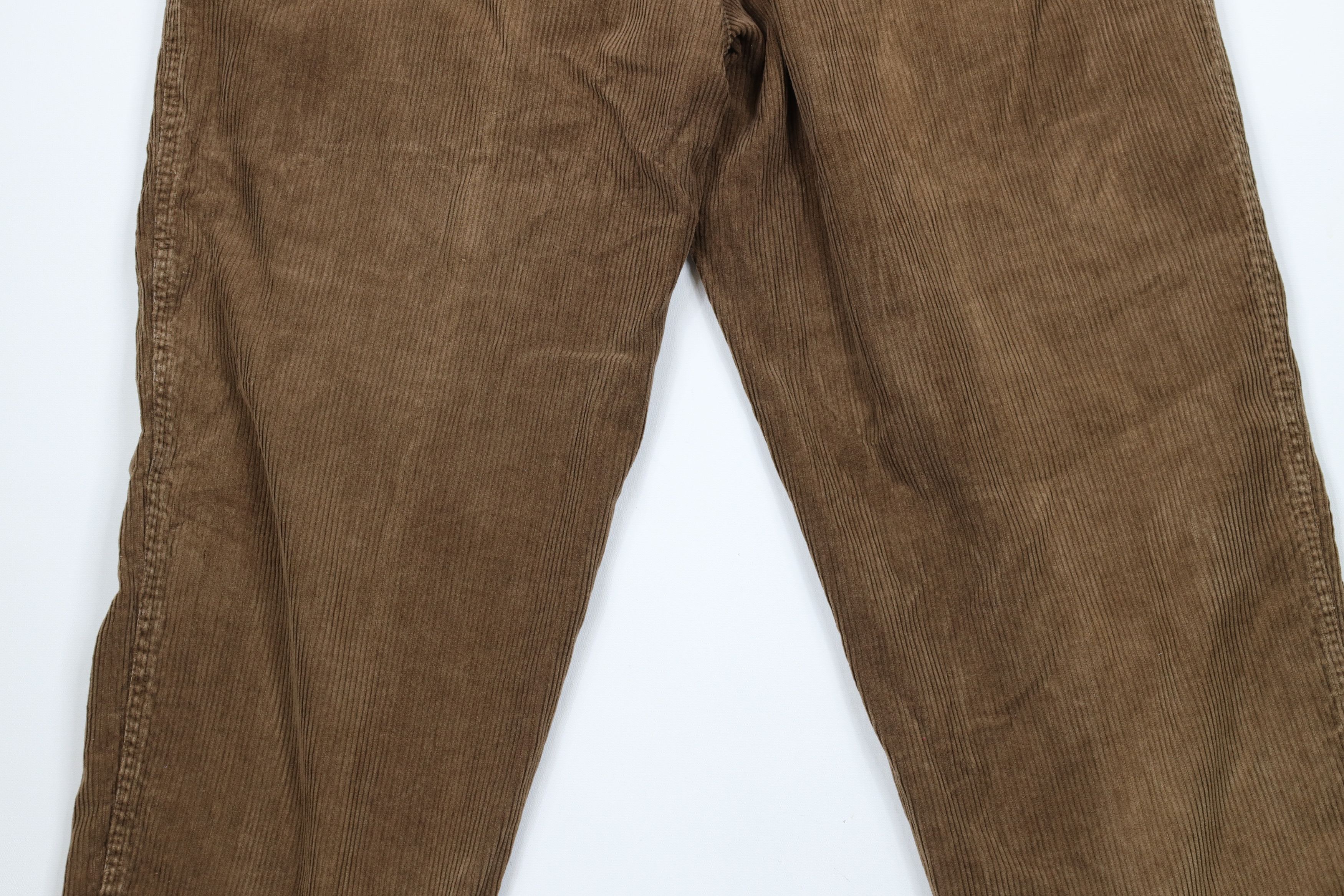 Vintage Vintage 90s Streetwear Cuffed Wide Leg Corduroy Pants Size US 36 / EU 52 - 13 Thumbnail
