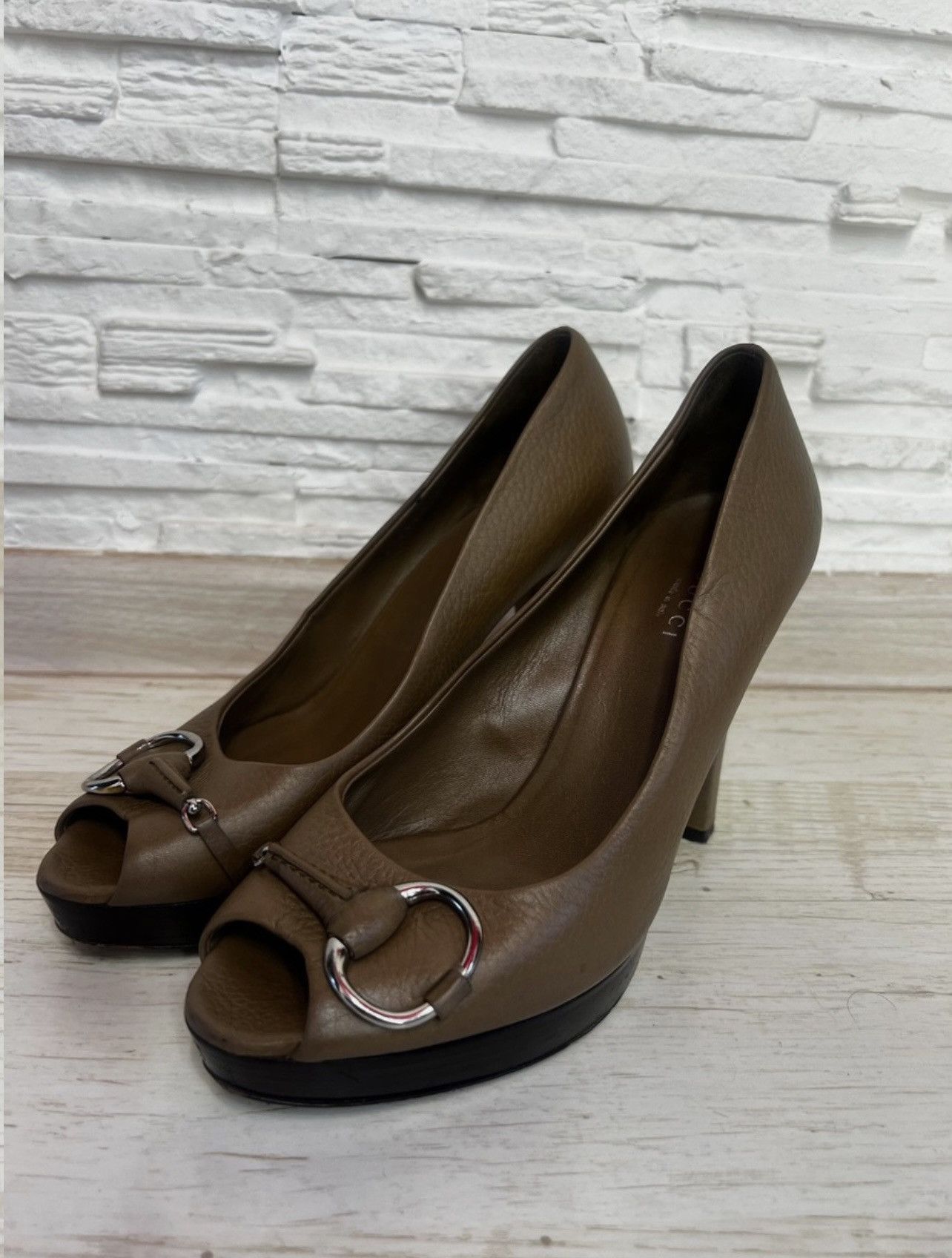 Gucci Gucci Horsebit Leather Pumps Block Heel Size 38 Size US 8 / IT 38 - 4 Thumbnail