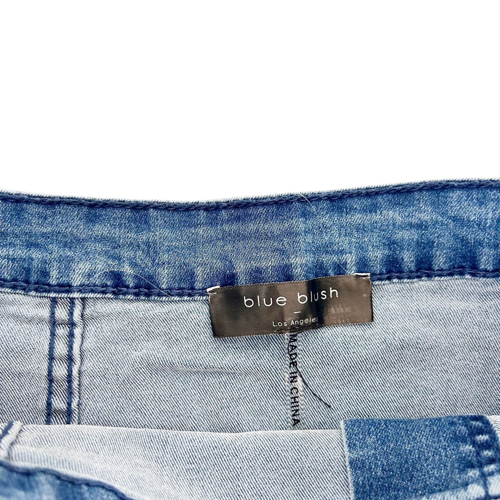 Other Blue Blush Denim Mini Skirt Button Front Sz S Size 27" / US 4 / IT 40 - 2 Thumbnail