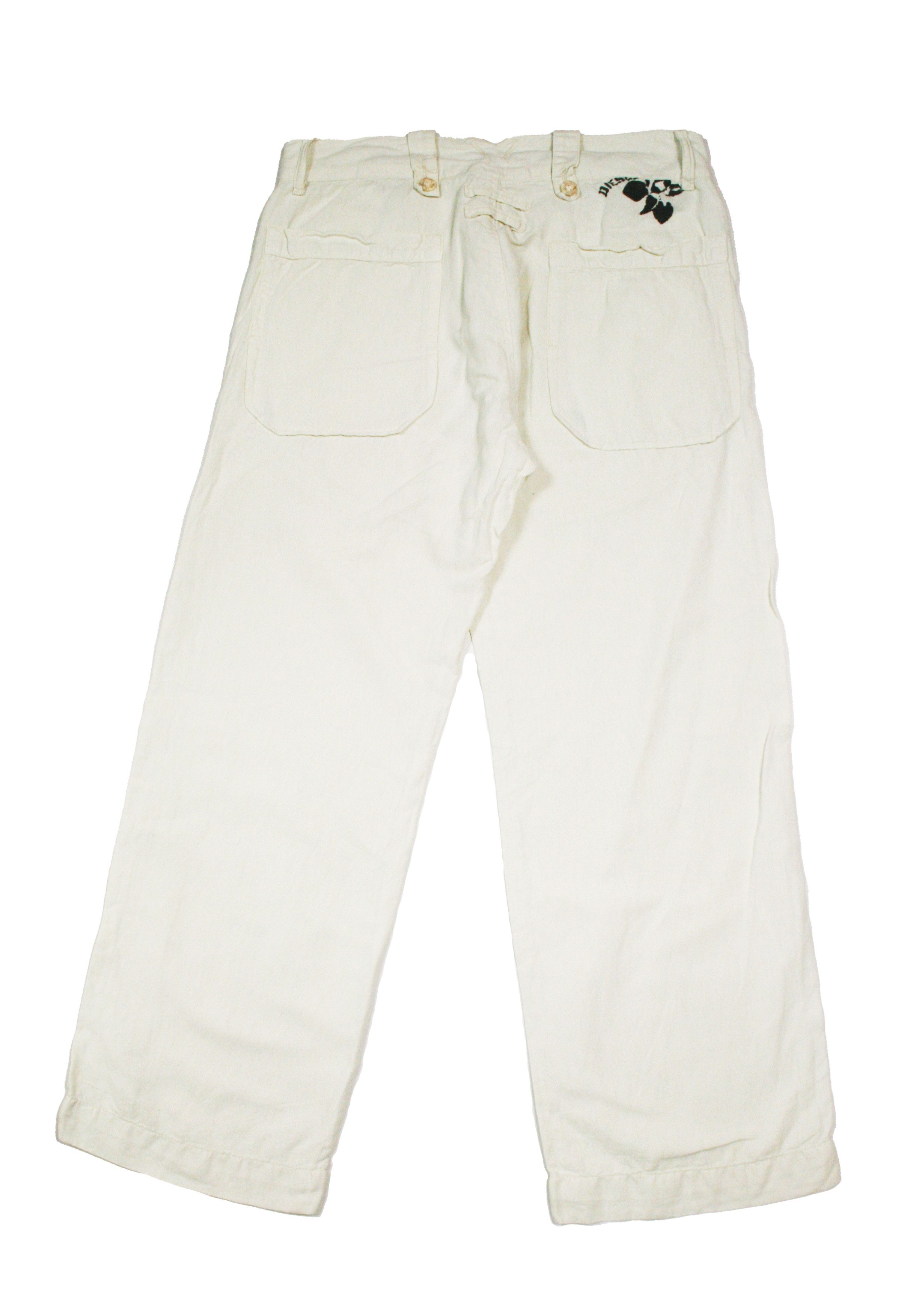 Diesel 00S Cotton Linen Relax Baggy Pants Vintage Size US 30 / EU 46 - 2 Thumbnail