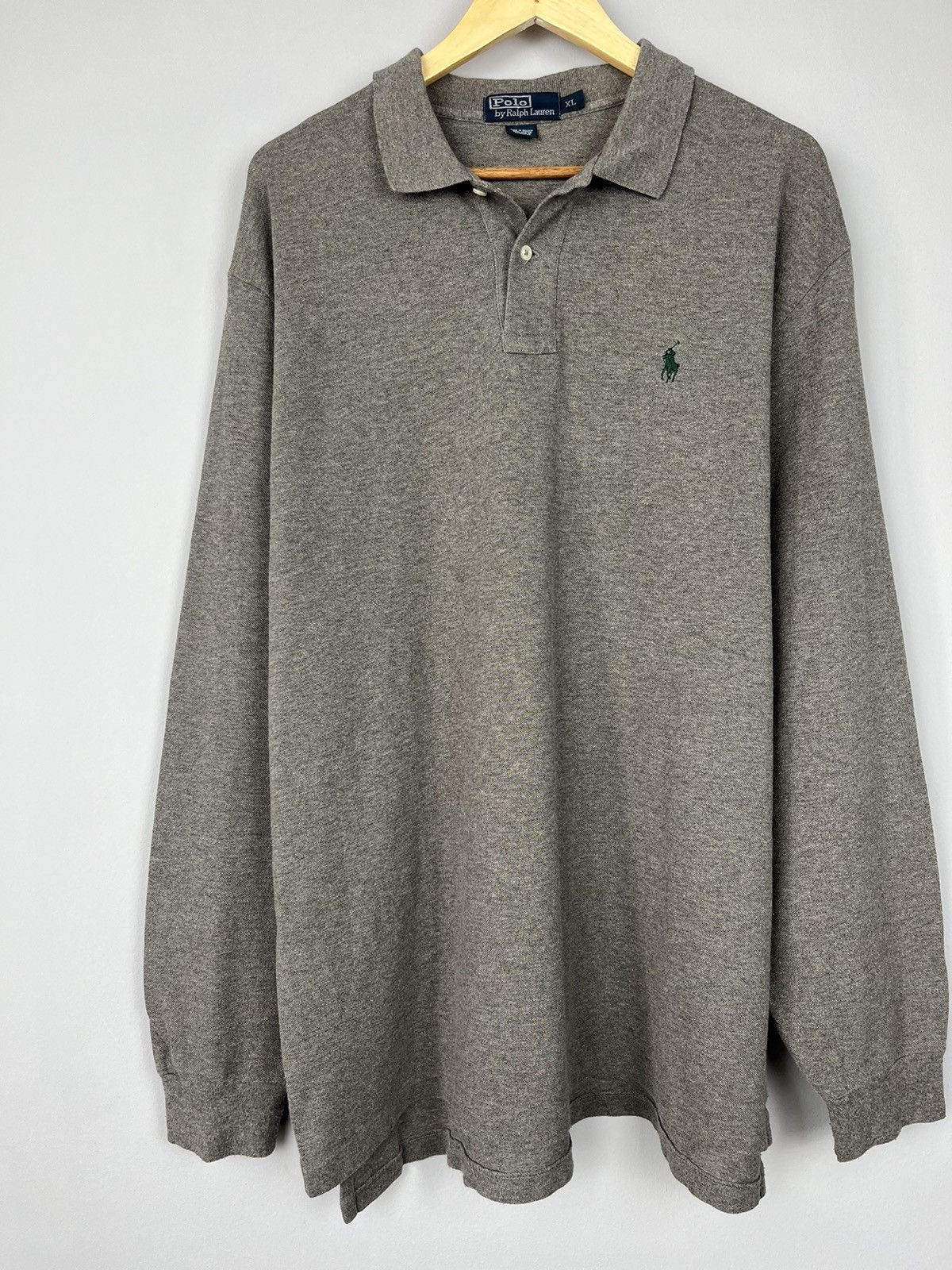 Polo Ralph Lauren × Ralph Lauren × Vintage Ralph Lauren Vintage Retro Y2K 2000s Long Sleeve Polo Size US XL / EU 56 / 4 - 4 Thumbnail