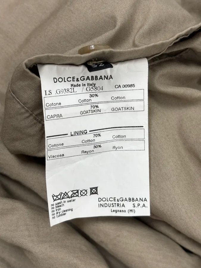 Dolce & Gabbana SS2007 Dolce & Gabbana Blue & Beige Suede Leather Jacket Size US M / EU 48-50 / 2 - 13 Thumbnail
