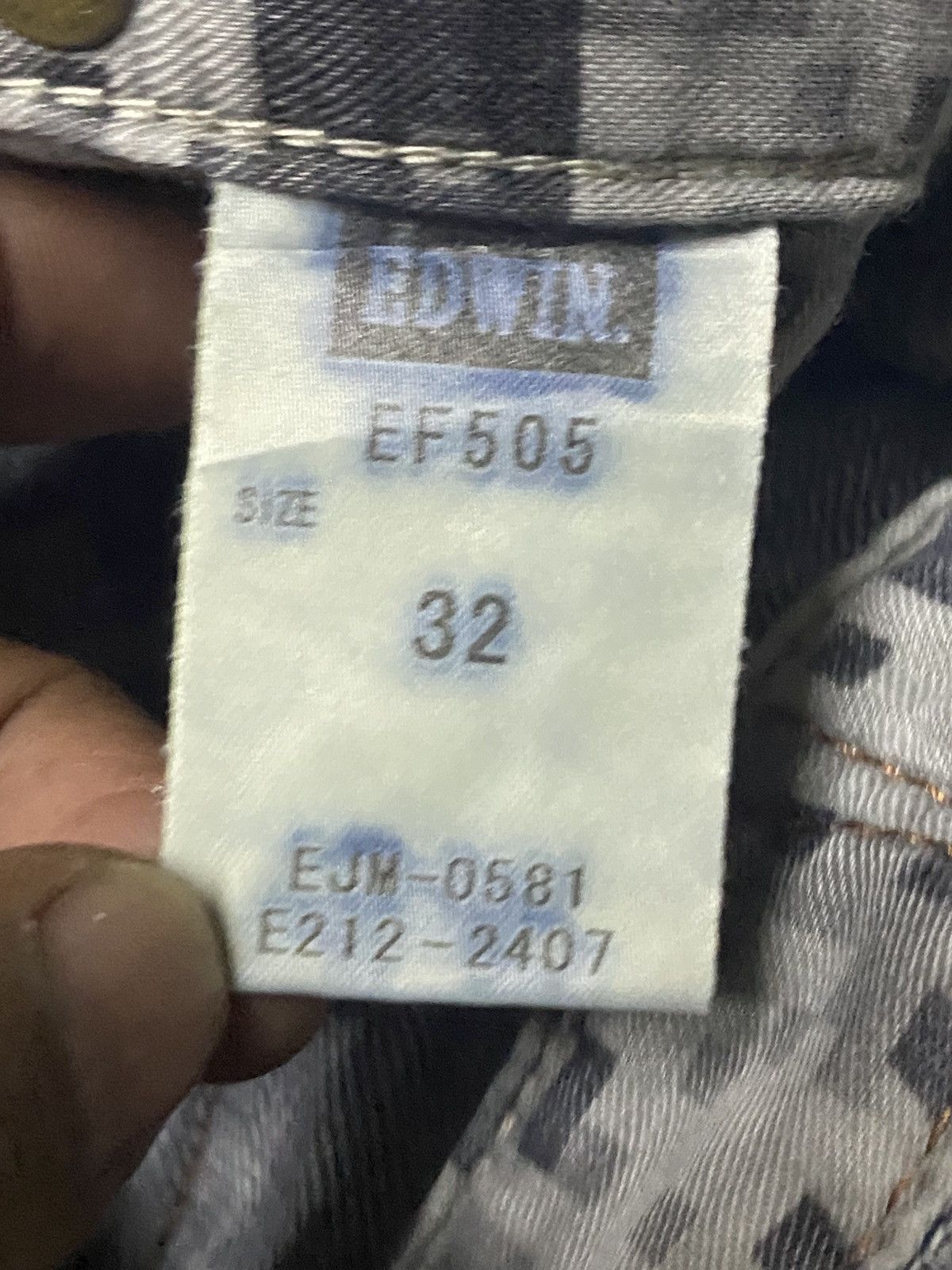 Edwin Edwin E Function Grunge Distressed Twist leg Baggy Jeans Size US 34 / EU 50 - 19 Thumbnail