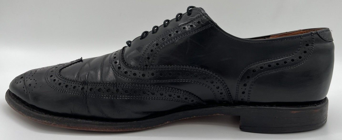 Allen Edmonds Allen Edmonds LLOYD Black Leather Wingtip Brogue Oxford 10.5 Size US 10.5 / EU 43-44 - 7 Thumbnail