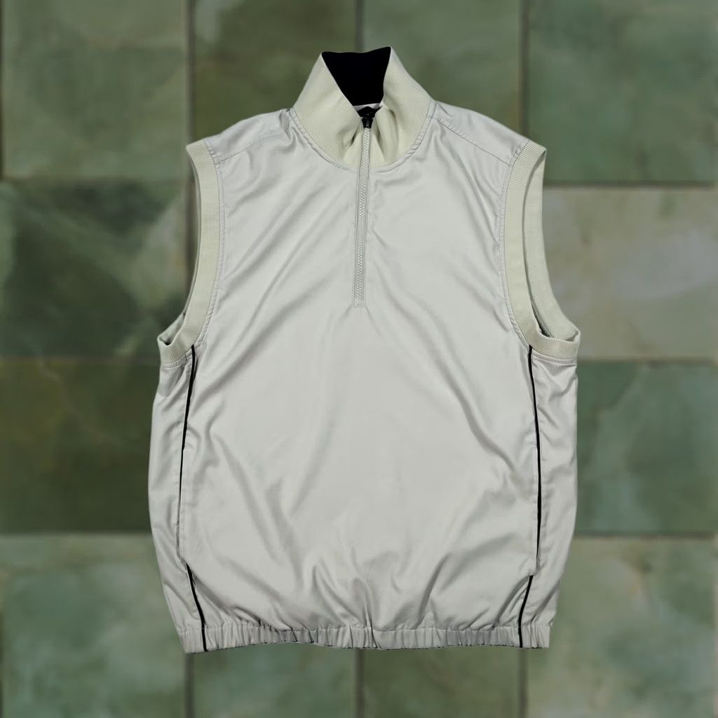 Callaway Callaway Vest Mens M Beige Half Zip Sleeveless Golf Logo Windbreaker Lined Zip Pockets Lightweight Elastic Hem Size US M / EU 48-50 / 2 - 1 Thumbnail