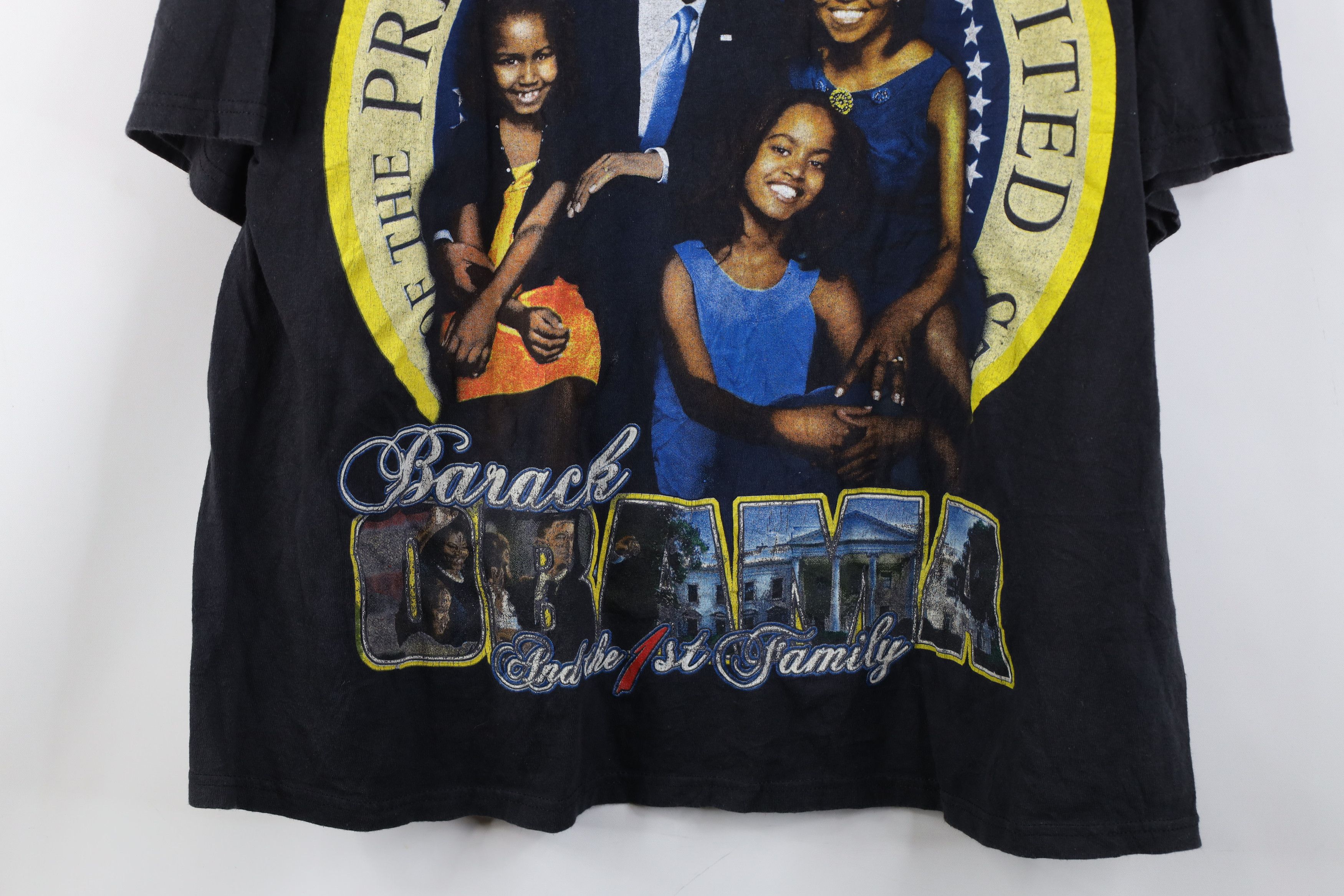 Vintage Vintage Y2K President Barack Obama Family Rap Tee T-Shirt Size US XL / EU 56 / 4 - 3 Thumbnail