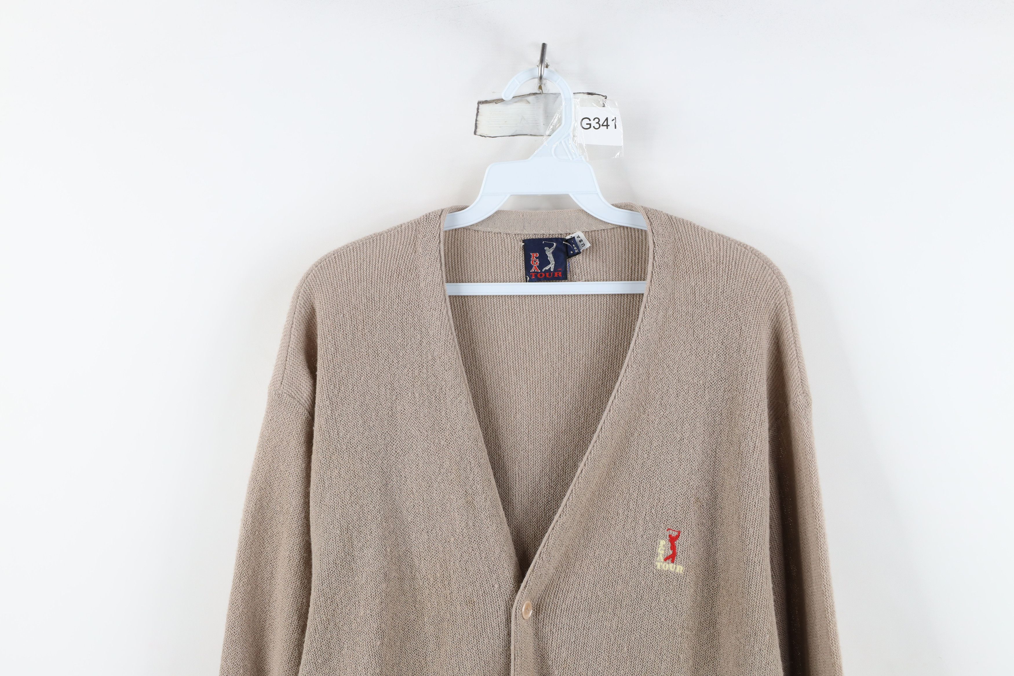 Vintage Vintage 70s 80s PGA Tour Knit Golf Cardigan Sweater USA Size US L / EU 52-54 / 3 - 2 Thumbnail