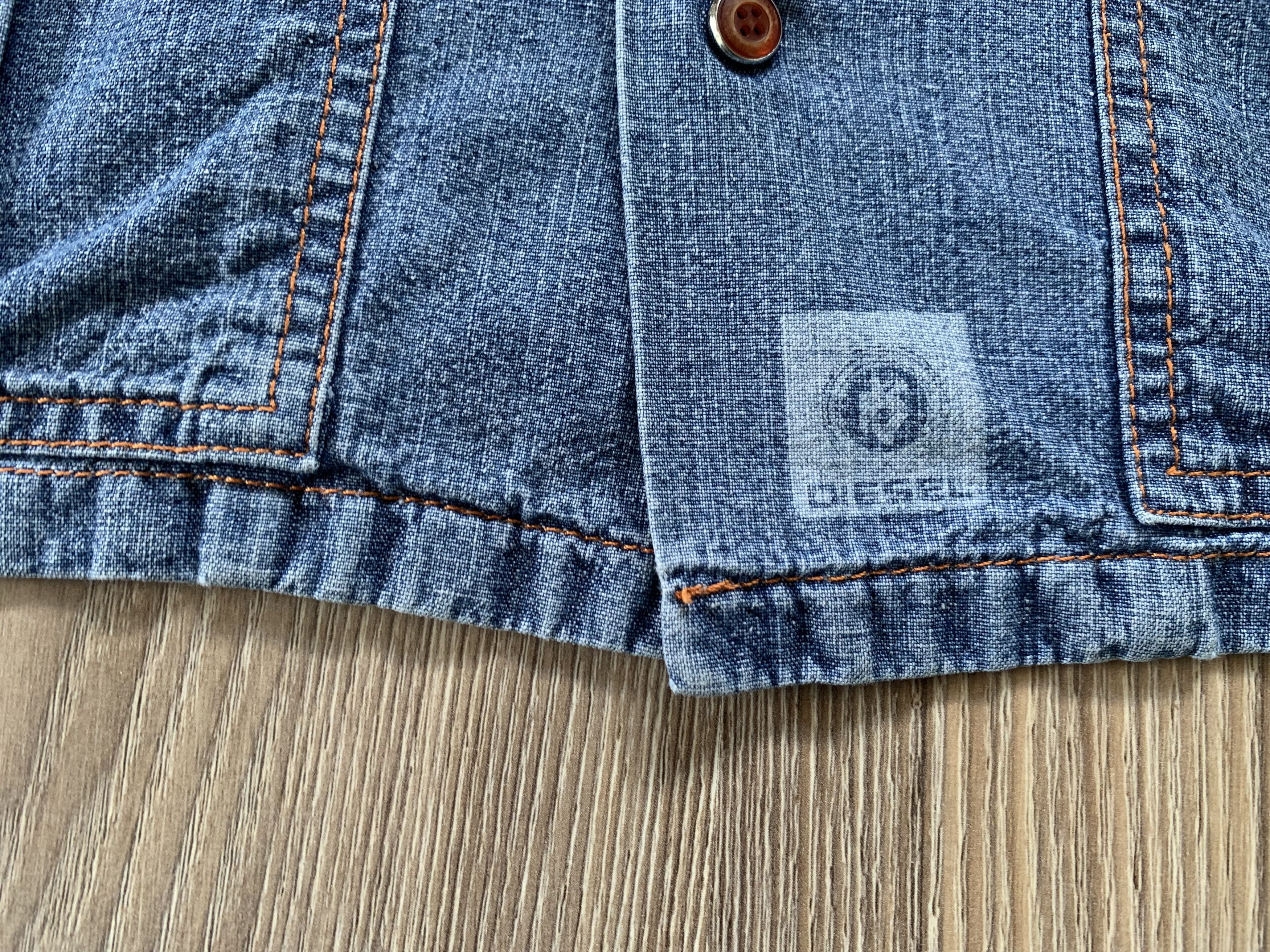 Denime Vintage Diesel Denim Sleeveless Multi Pocket Shirt Size L / US 10 / IT 46 - 5 Thumbnail