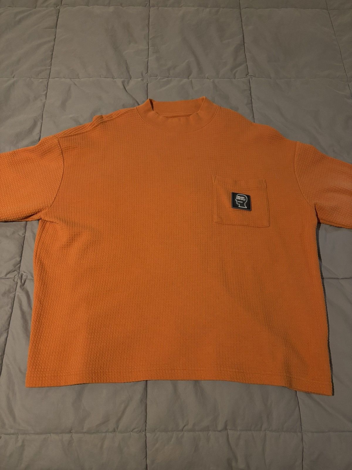 Brain Dead Qaffle Knit Mockneck T-Shirt Size US L / EU 52-54 / 3 - 3 Thumbnail