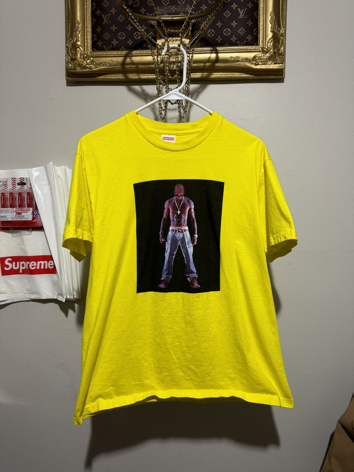 Supreme Tupac Hologram Tee clippty Light