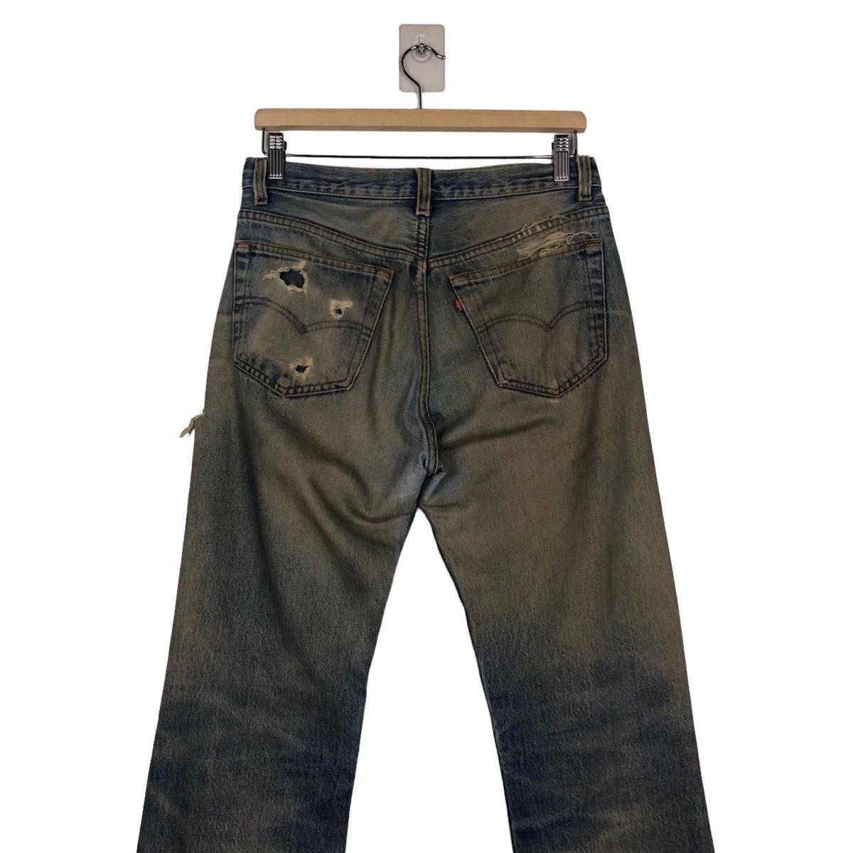 Levi's 🔥VINTAGE LEVI’S 552 BUTTON USA DISTRESSED DESIGN RUSTY Size US 30 / EU 46 - 11 Thumbnail