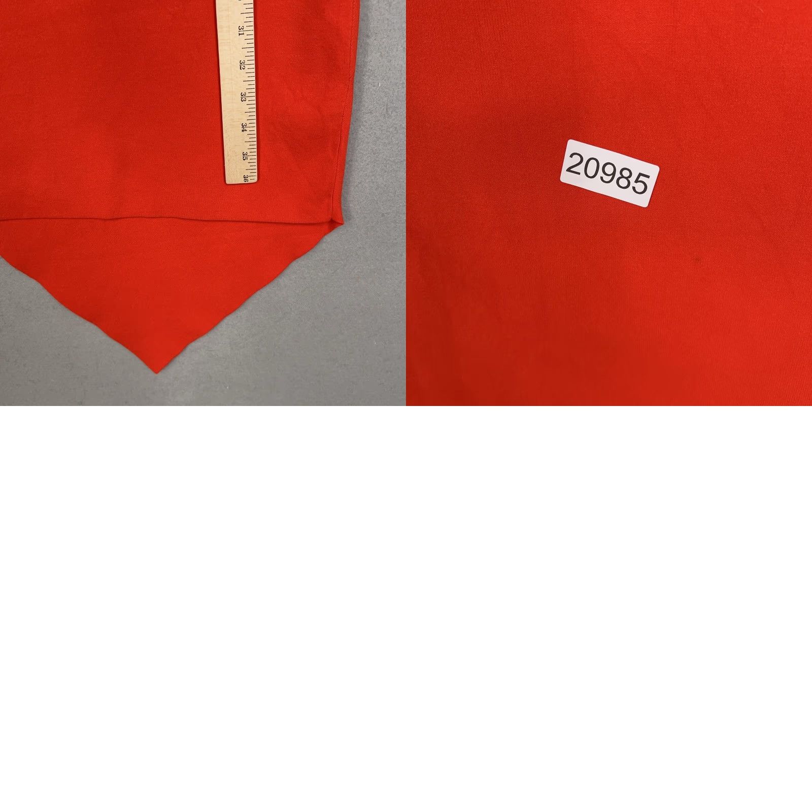 Helmut Lang HELMUT LANG Dress Womens XS Red Asymmetrical Hem Midi Cocktail Party Minimal T-Shirt Dress Women Womens XS Red Capsule Holiday Mens Womens Size XS / US 0-2 / IT 36-38 - 9 Thumbnail