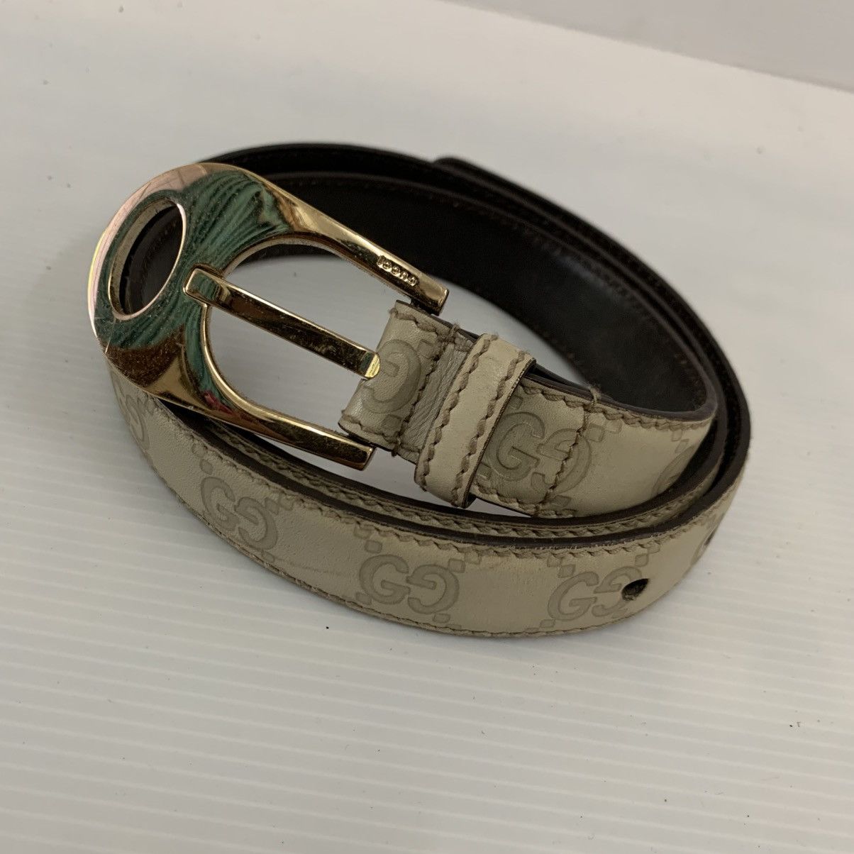 Gucci Gucci Monogram Leather Belts Size ONE SIZE - 2 Thumbnail