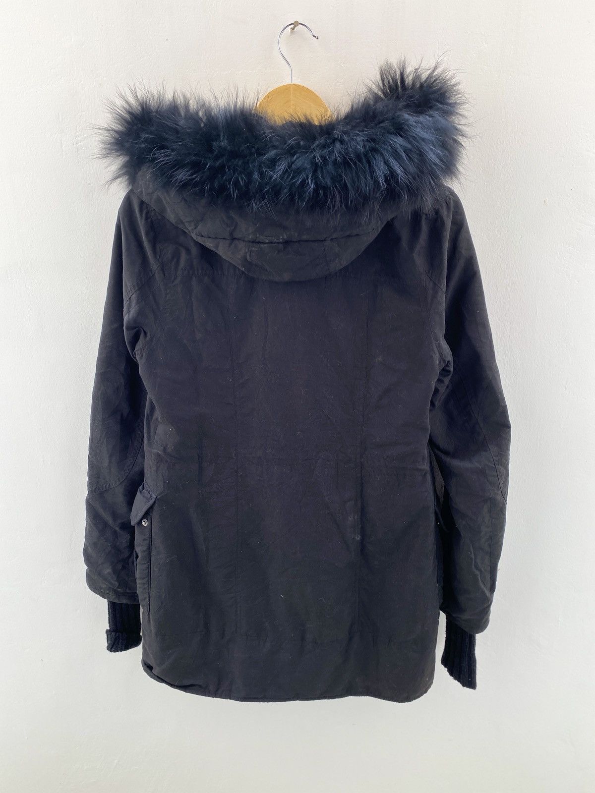 KMRii 2000’s Sly Military - Black Fur Bondage Vkei Jacket Size US M / EU 48-50 / 2 - 2 Thumbnail