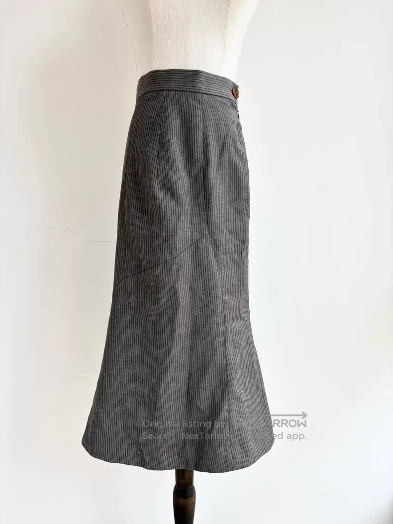 Vivienne Westwood Vivienne Westwood Gray Striped Mermaid Long Skirt Size 26" / US 2 / IT 38 - 1 Thumbnail