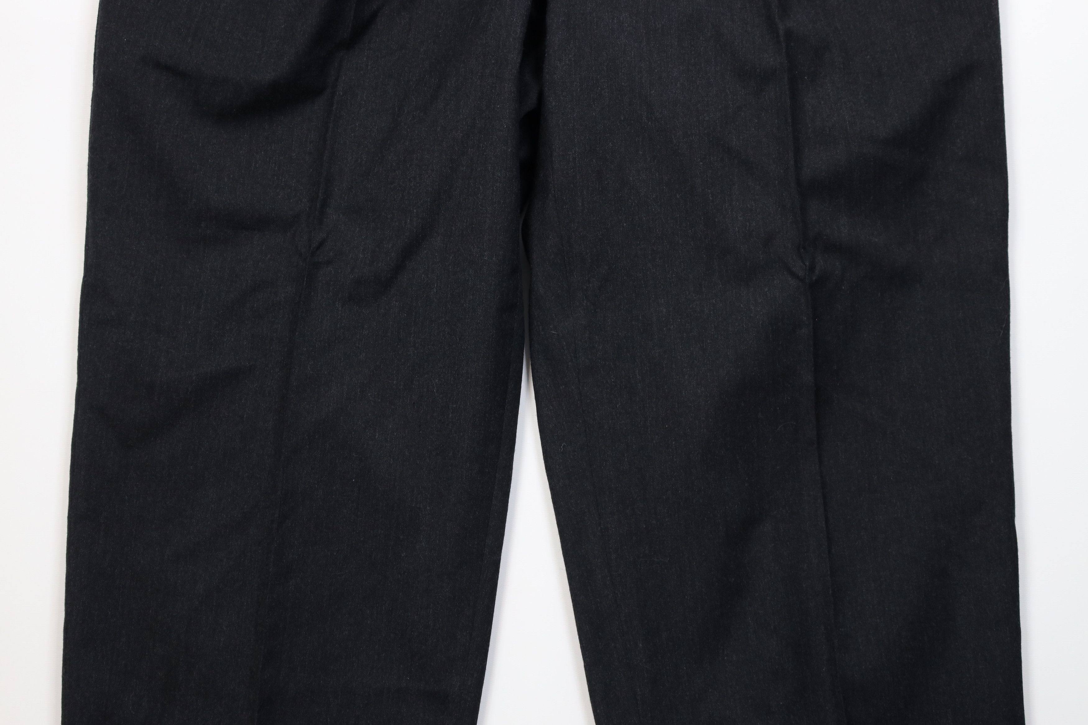 Vintage Vintage 70s Streetwear Wool Knit Wide Leg Chino Pants Gray Size US 38 / EU 54 - 3 Thumbnail