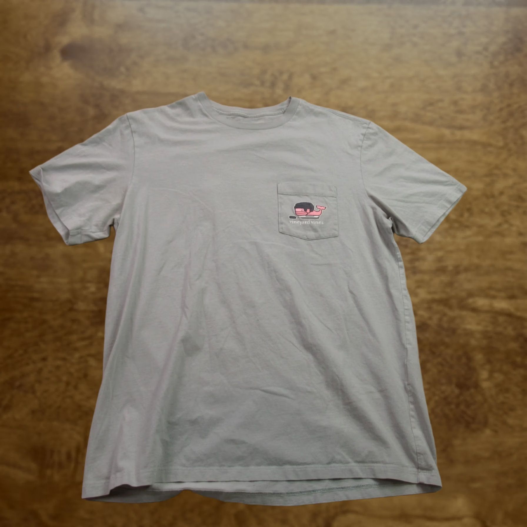 Vineyard Vines Vineyard Vines Men's Gray Short Sleeve T-Shirt | Size M | Logo Whale | Crew Neck | 100% Cotton | Regular Fit Size US M / EU 48-50 / 2 - 1 Thumbnail