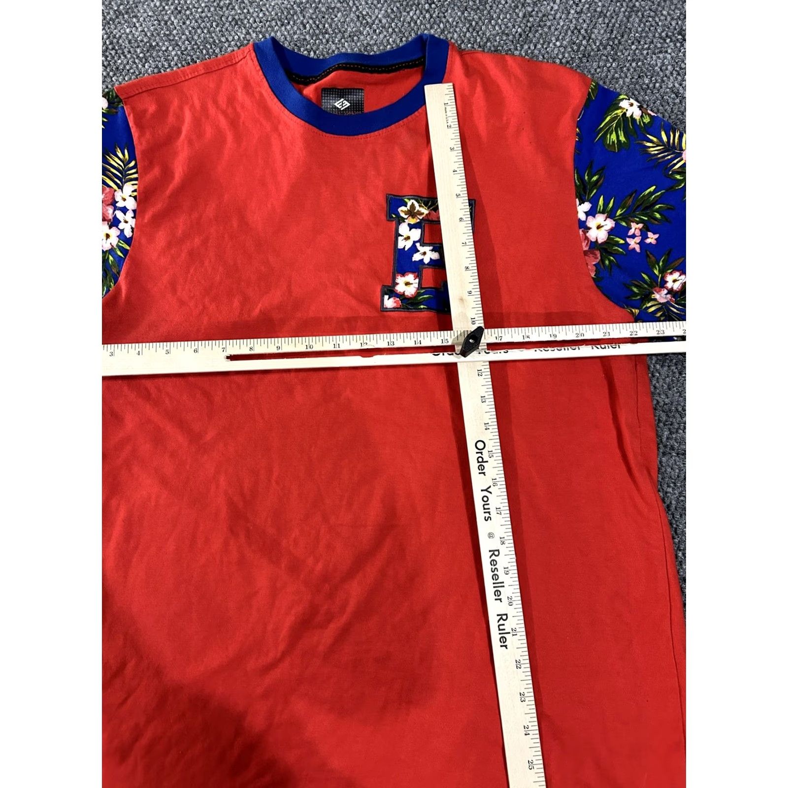 Enyce Enyce Shirt Mens 2XL Red Floral Sleeve E Logo Tropical Graphic Streetwear Tee Shirt Size US XXL / EU 58 / 5 - 5 Thumbnail